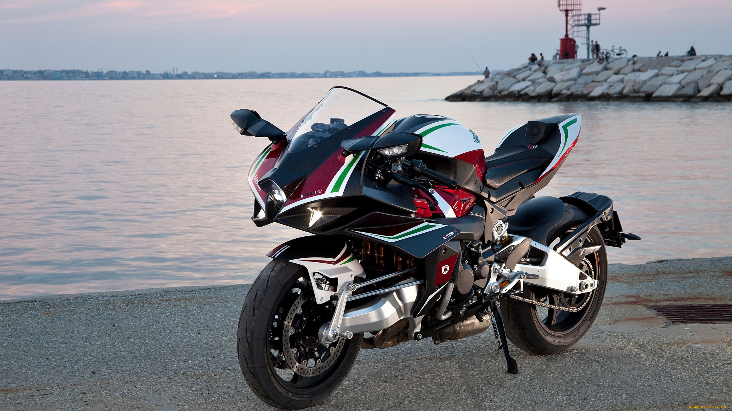 мотоциклы, bimota, tesi, h2, спортбайк, турбированный, прототип, концепт