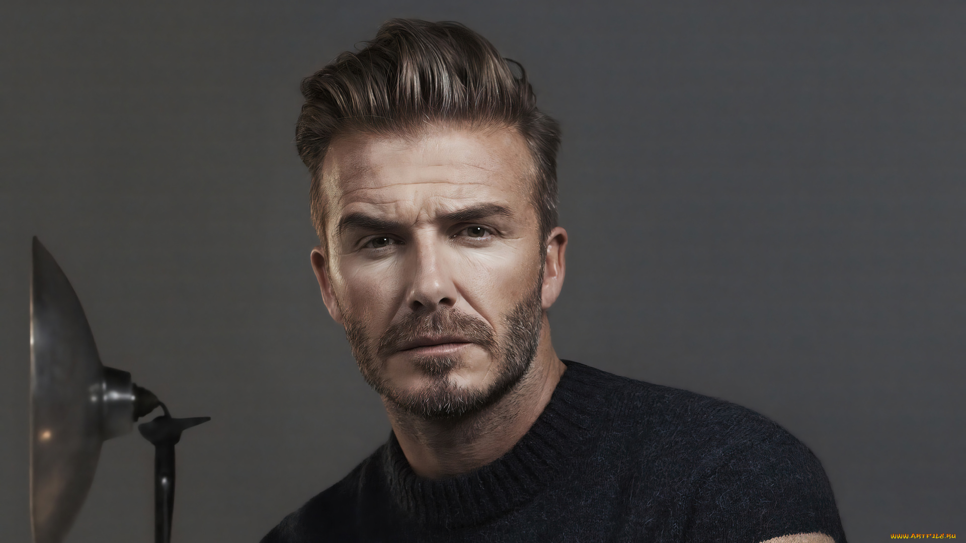 мужчины, david, beckham, актер, лицо, свитер