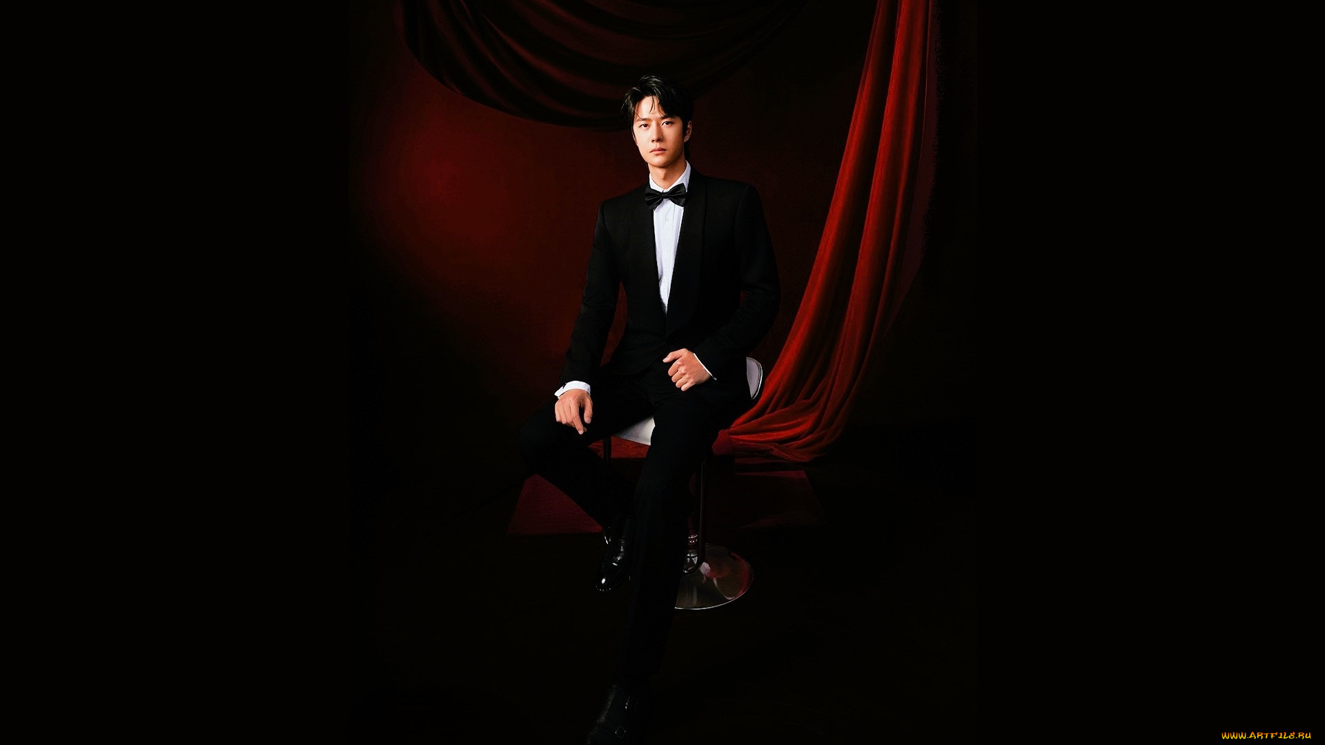 мужчины, wang, yi, bo, актер, костюм, шторы