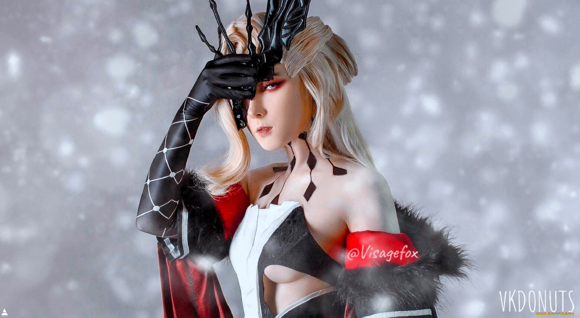 девушки, visagefox, образ, косплей, наряд, костюм, перчатки