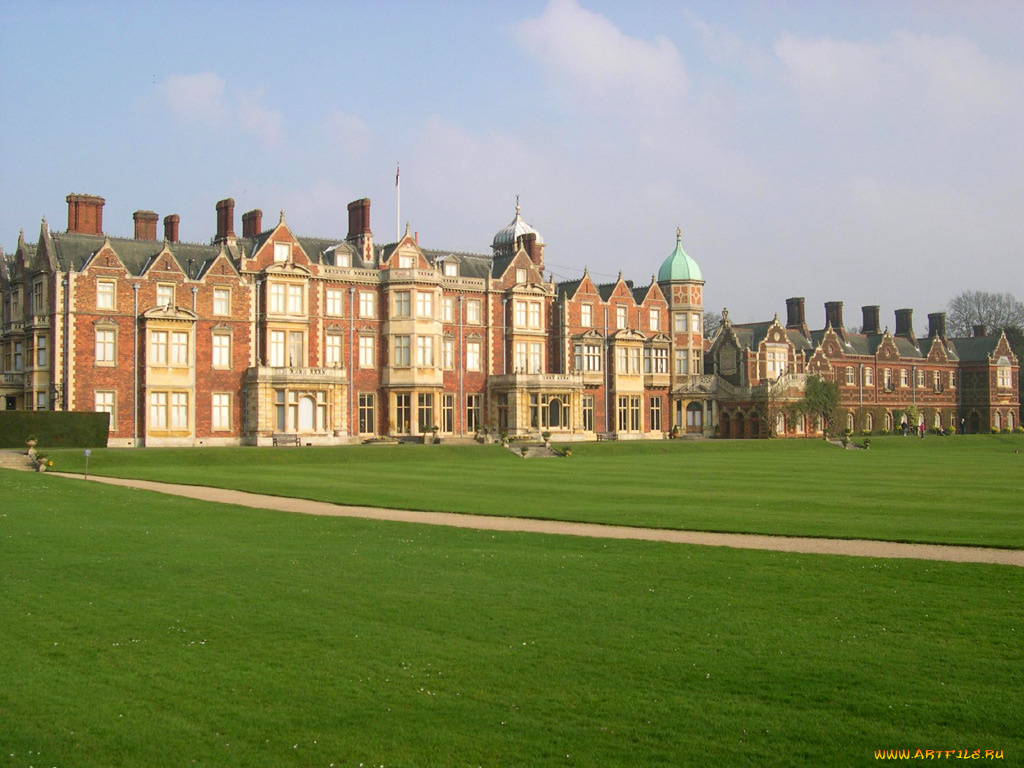 sandringham, uk, города, здания, дома