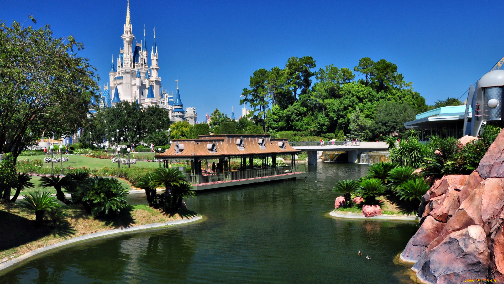 города, диснейленд