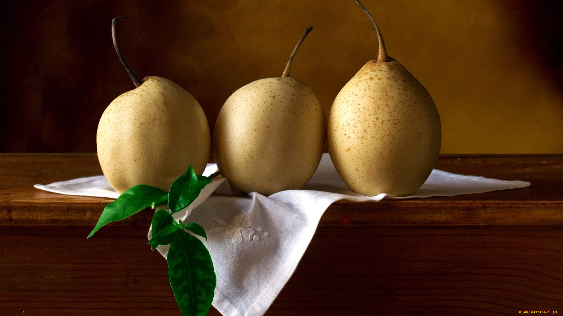 еда, груши, желтый, салфетка