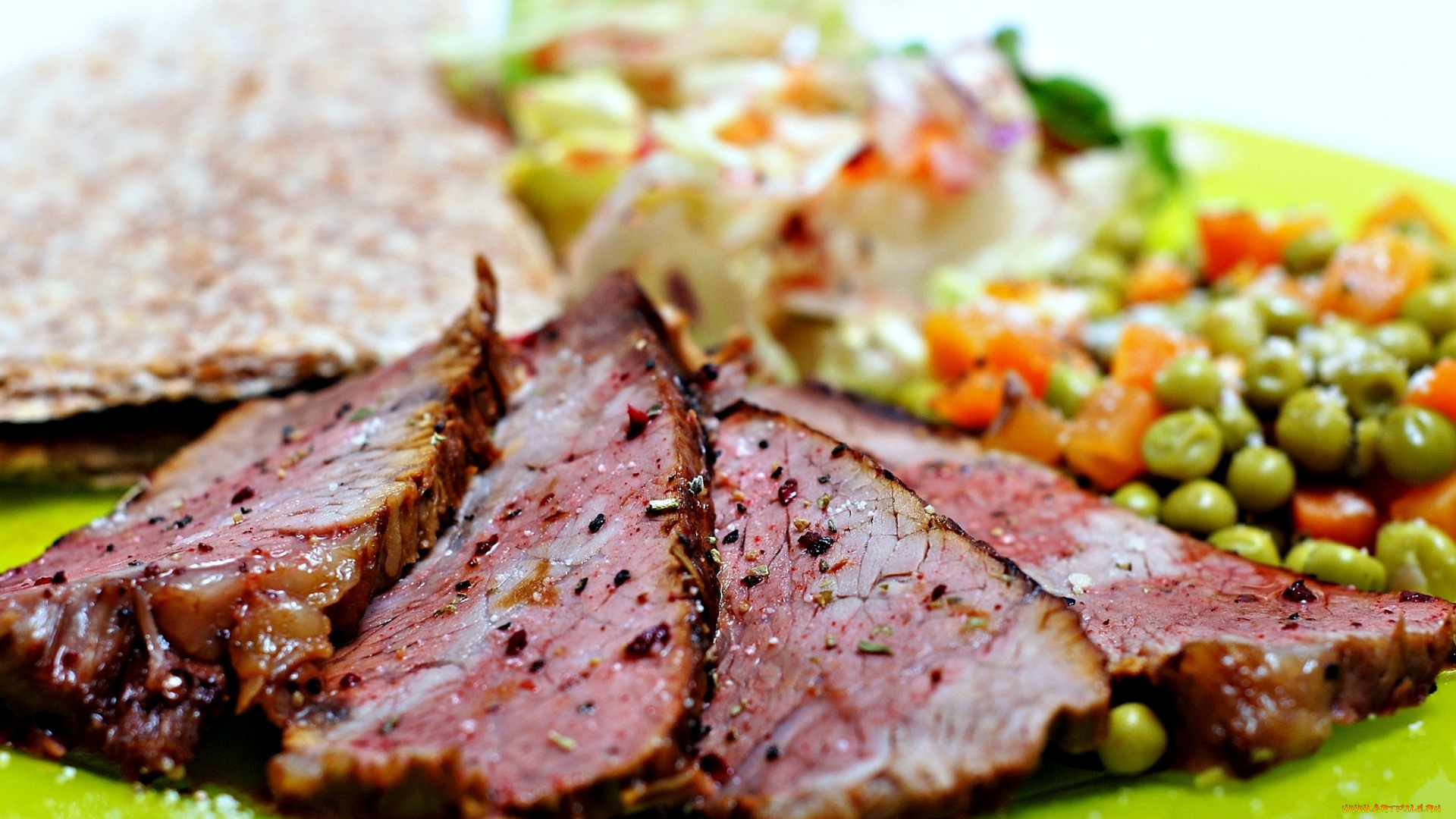 еда, мясные, блюда, ветчина, специи, гарнир