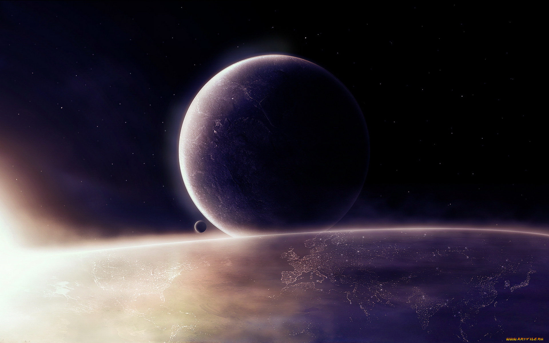 космос, арт, планеты