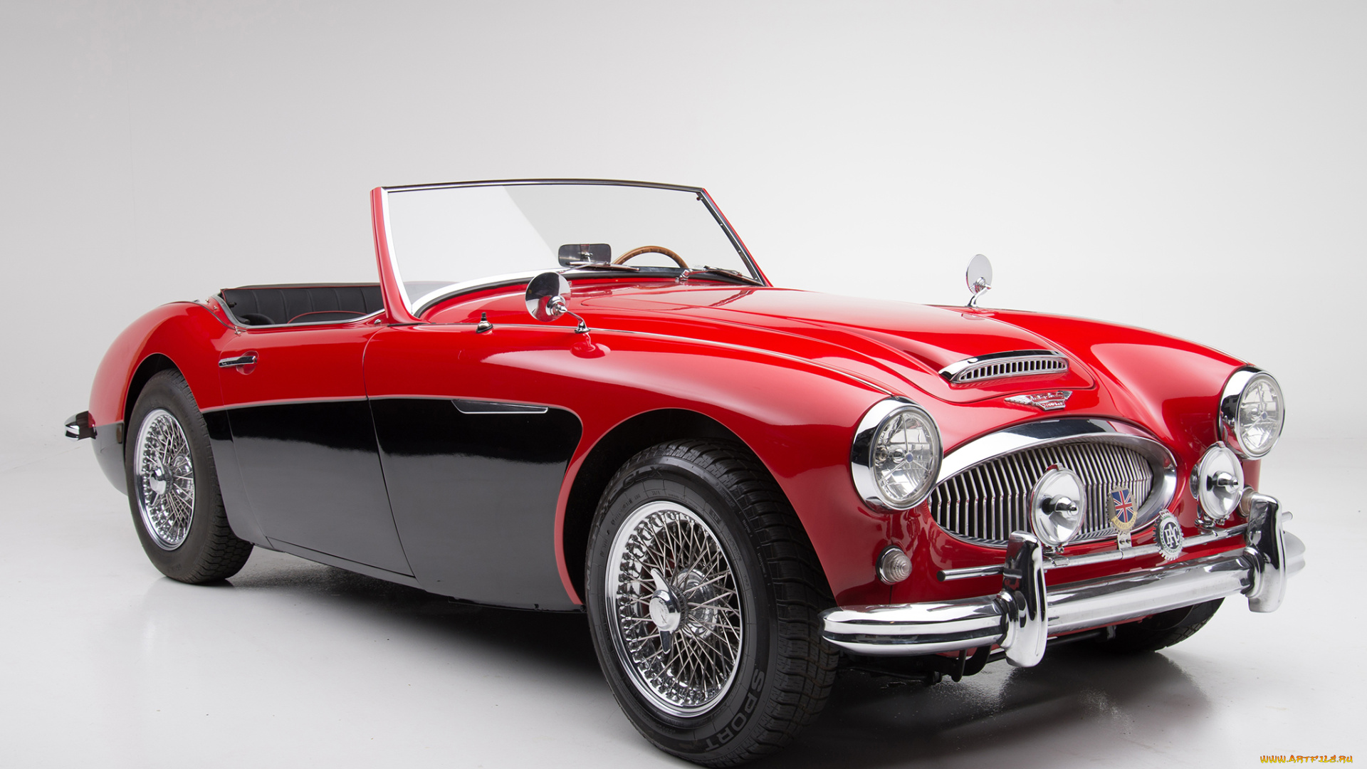 автомобили, austin, austin-healy, healey, 3000, красный