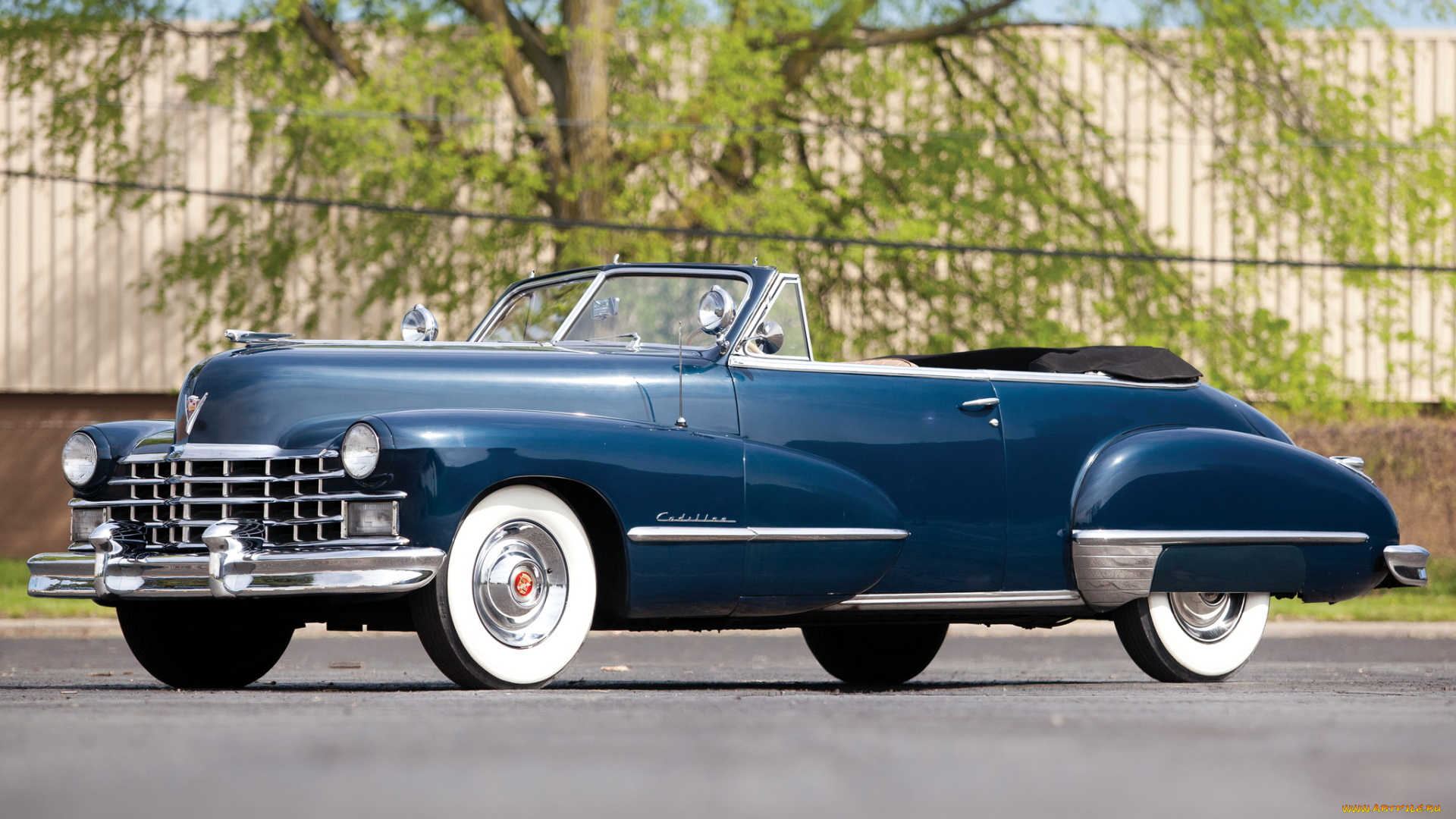 автомобили, cadillac, синий, convertible, sixty-two