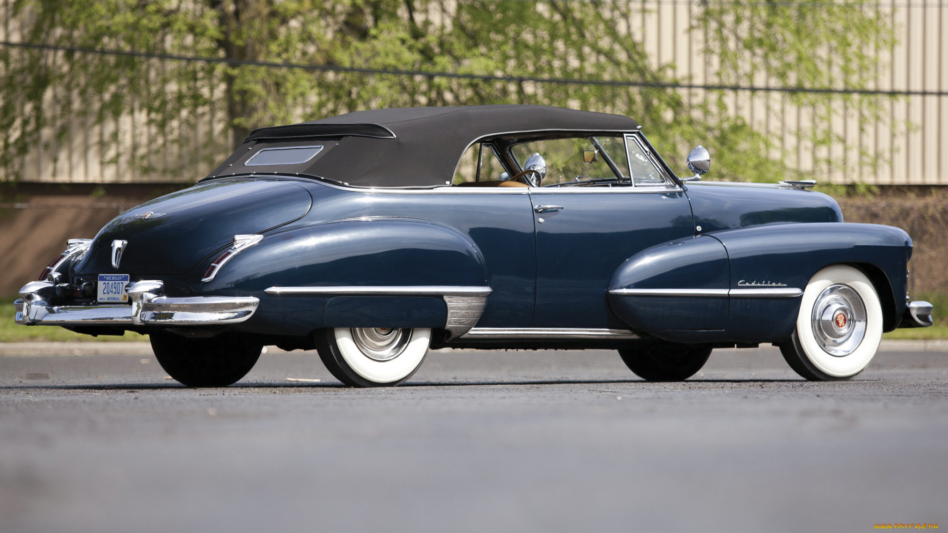 автомобили, cadillac, sixty-two, синий, convertible