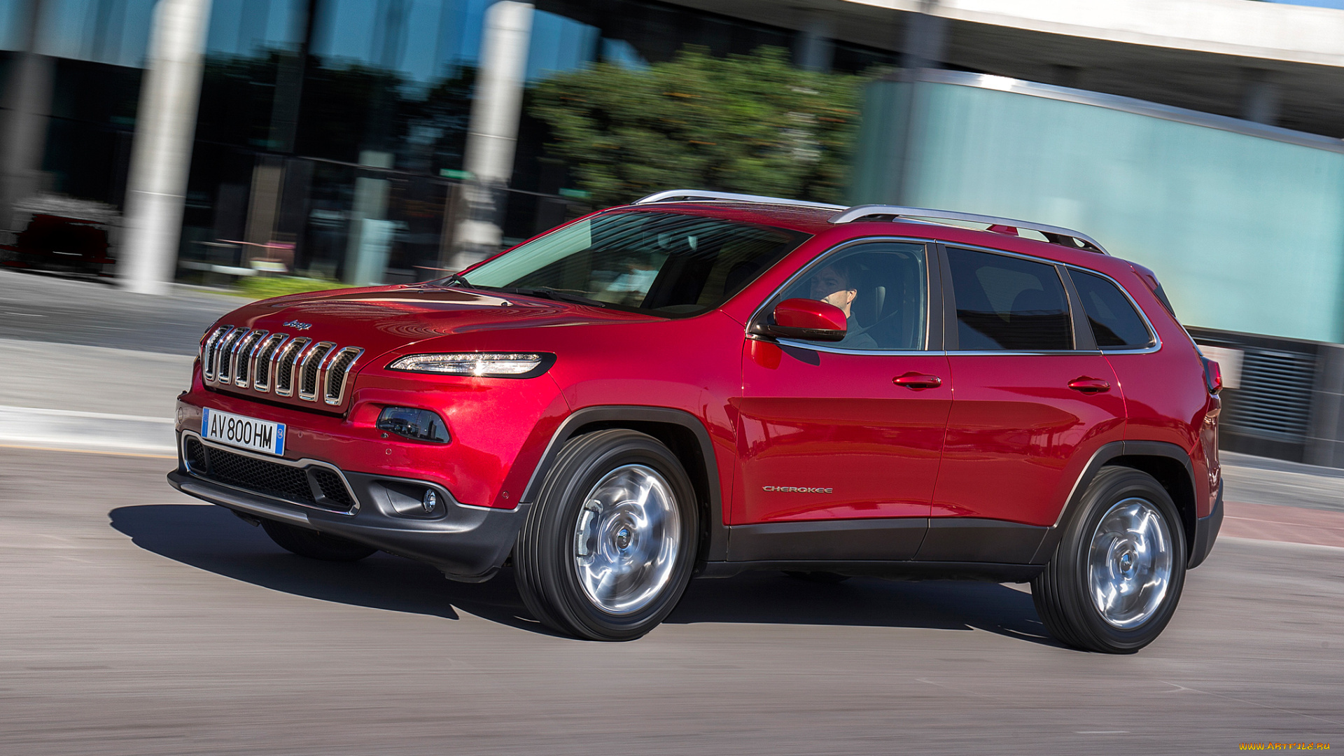 автомобили, jeep, красный, eu-spec, cherokee, trailhawk