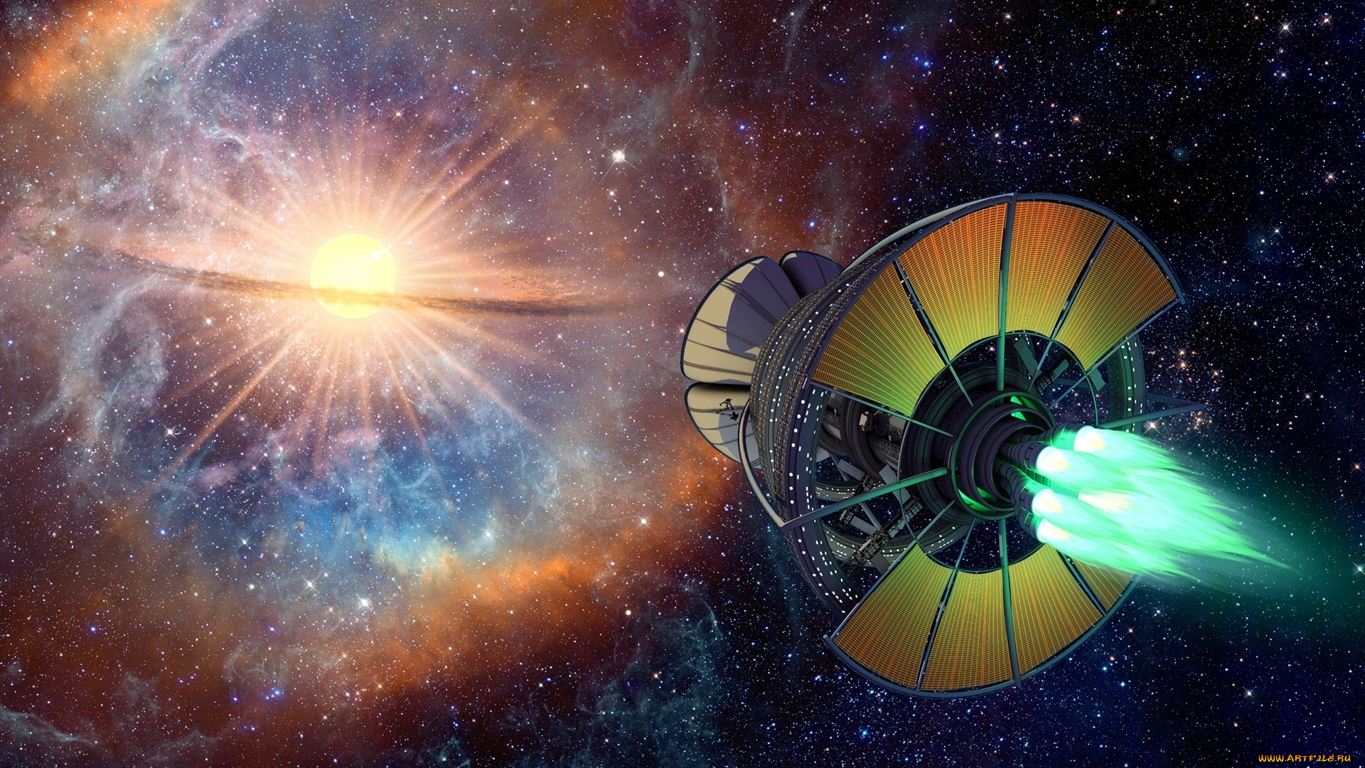 фэнтези, космические, корабли, , звездолеты, , станции, корабль, космический, звезда, сверхновая, взрыв, космос