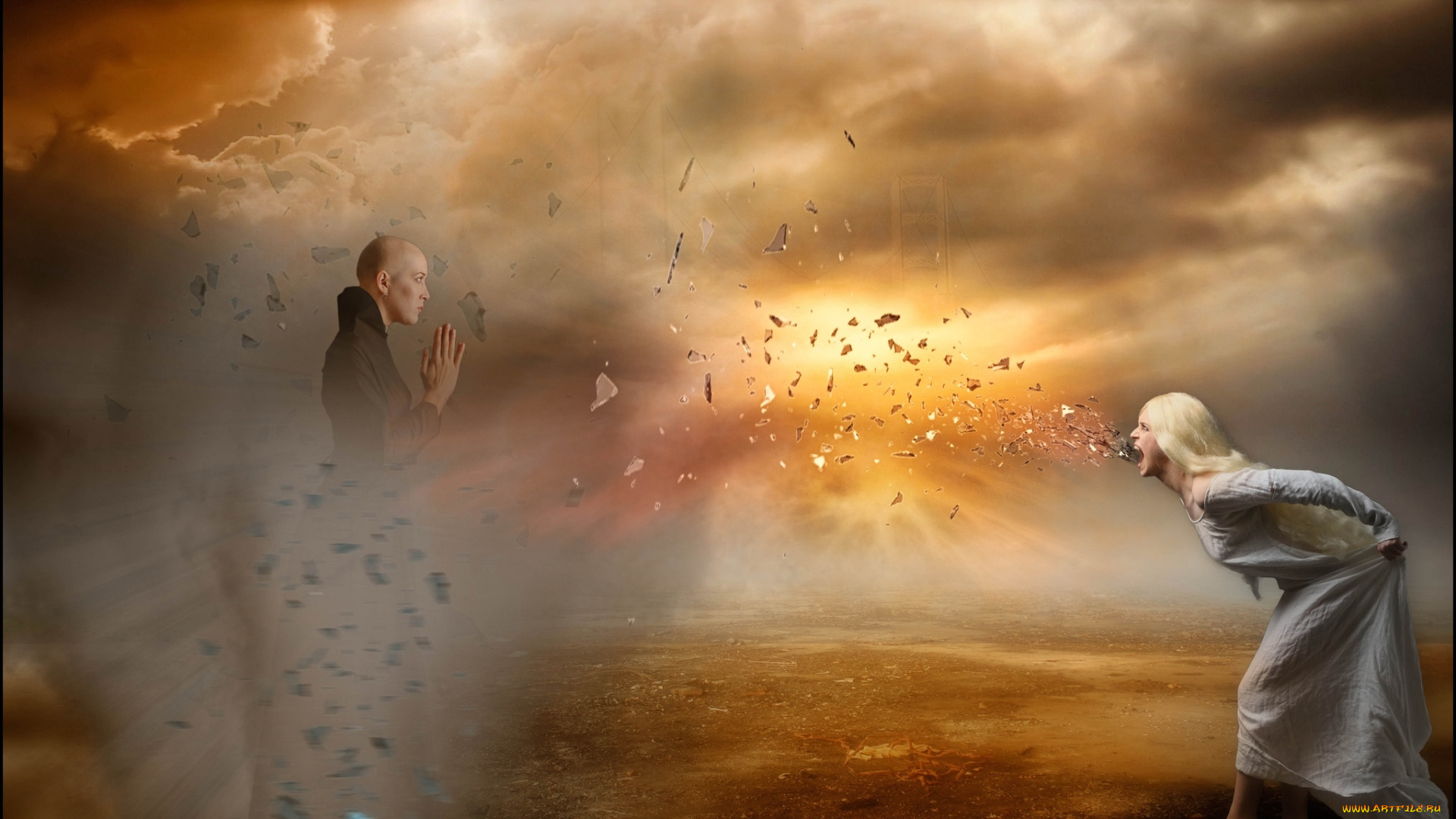 фэнтези, магия, нападение, молитва