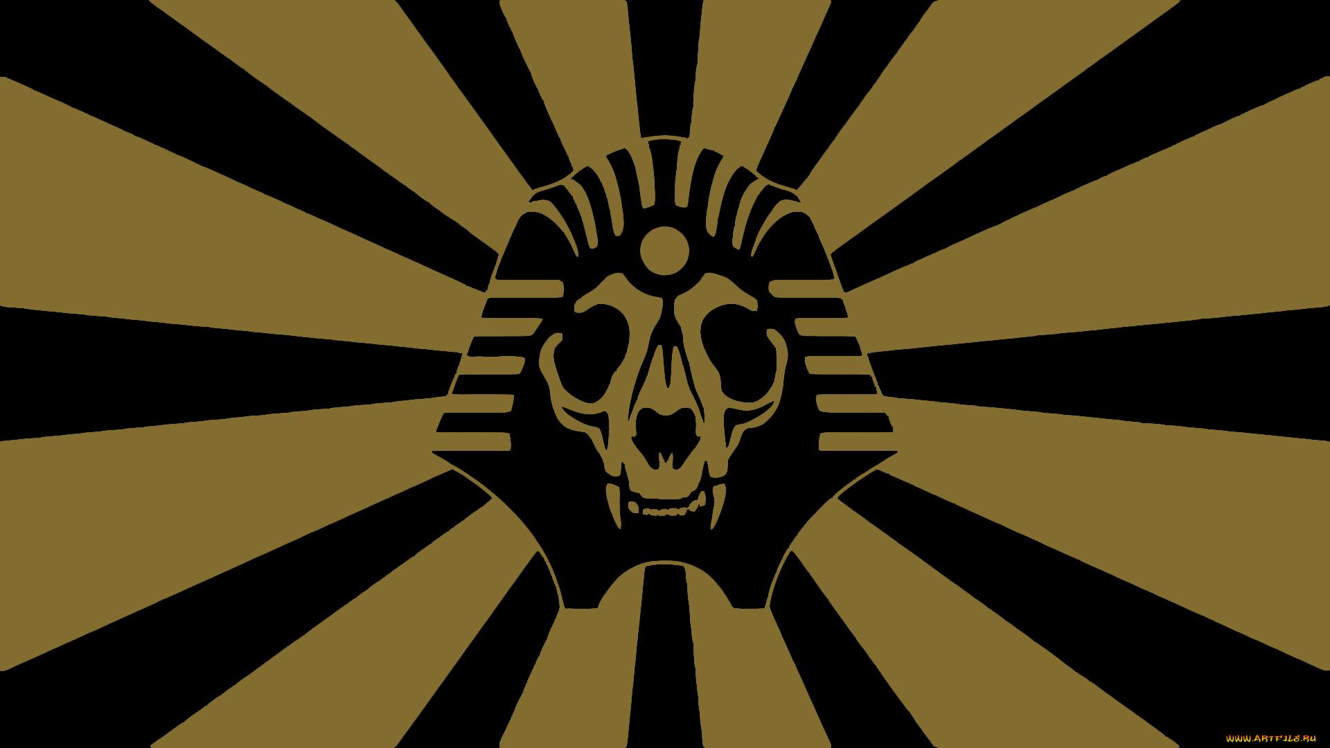 рисованные, минимализм, череп, полосы