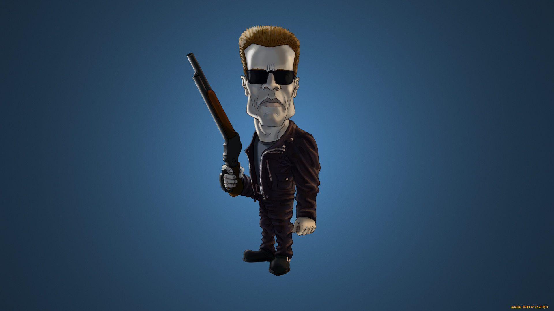 терминатор, рисованные, кино, arnold, schwarzenegger, the, terminator, арнольд, шварценеггер