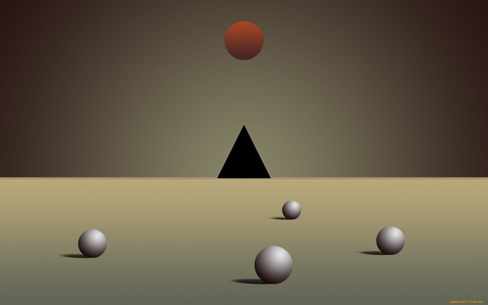 3д, графика, шары