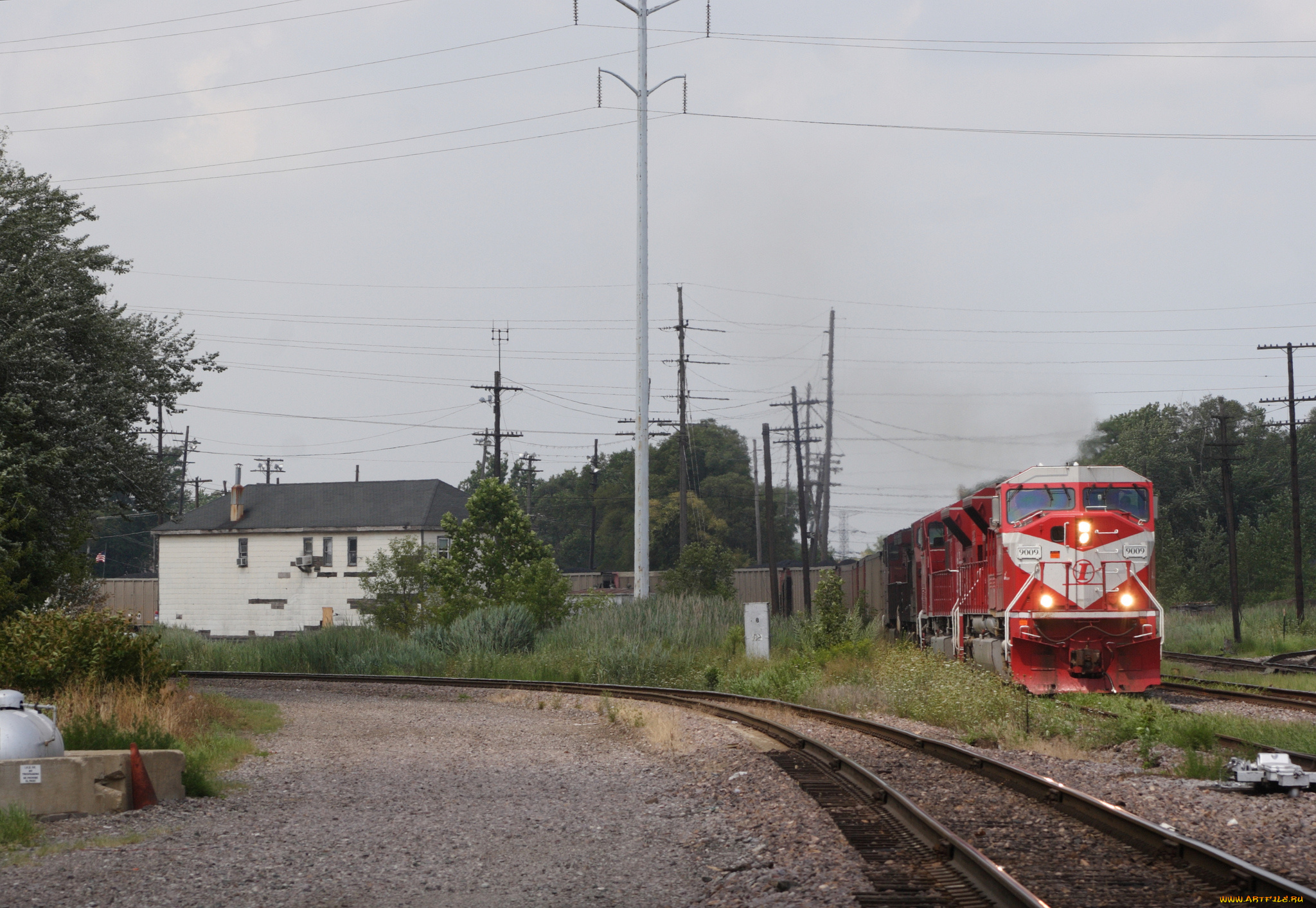 техника, поезда, рельсы, локомотив