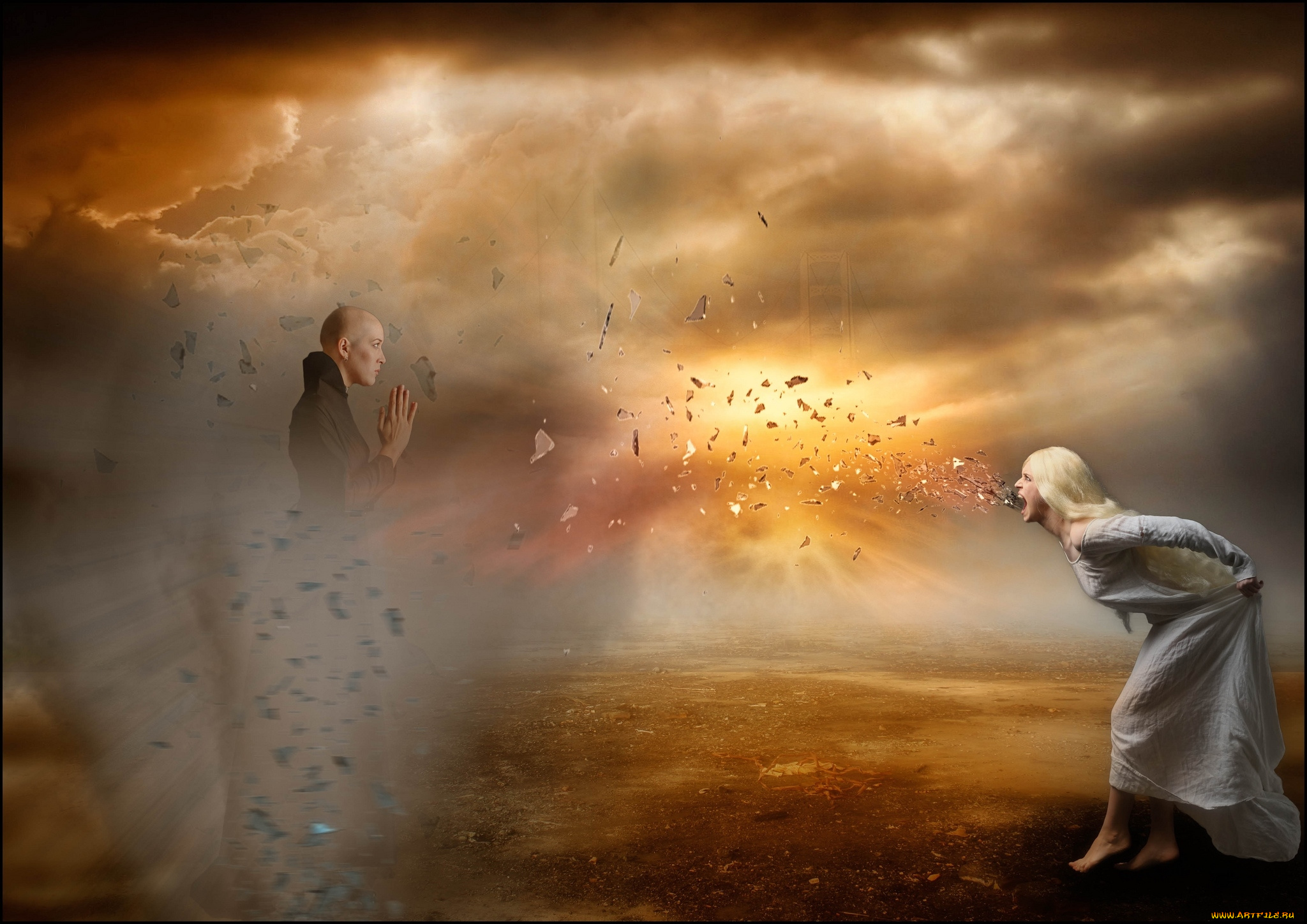 фэнтези, магия, нападение, молитва