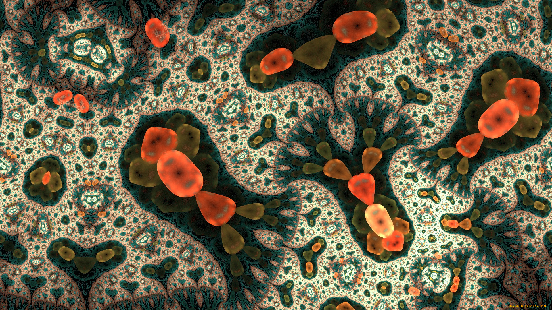 3д, графика, фракталы, , fractal, узор, фон, цвета