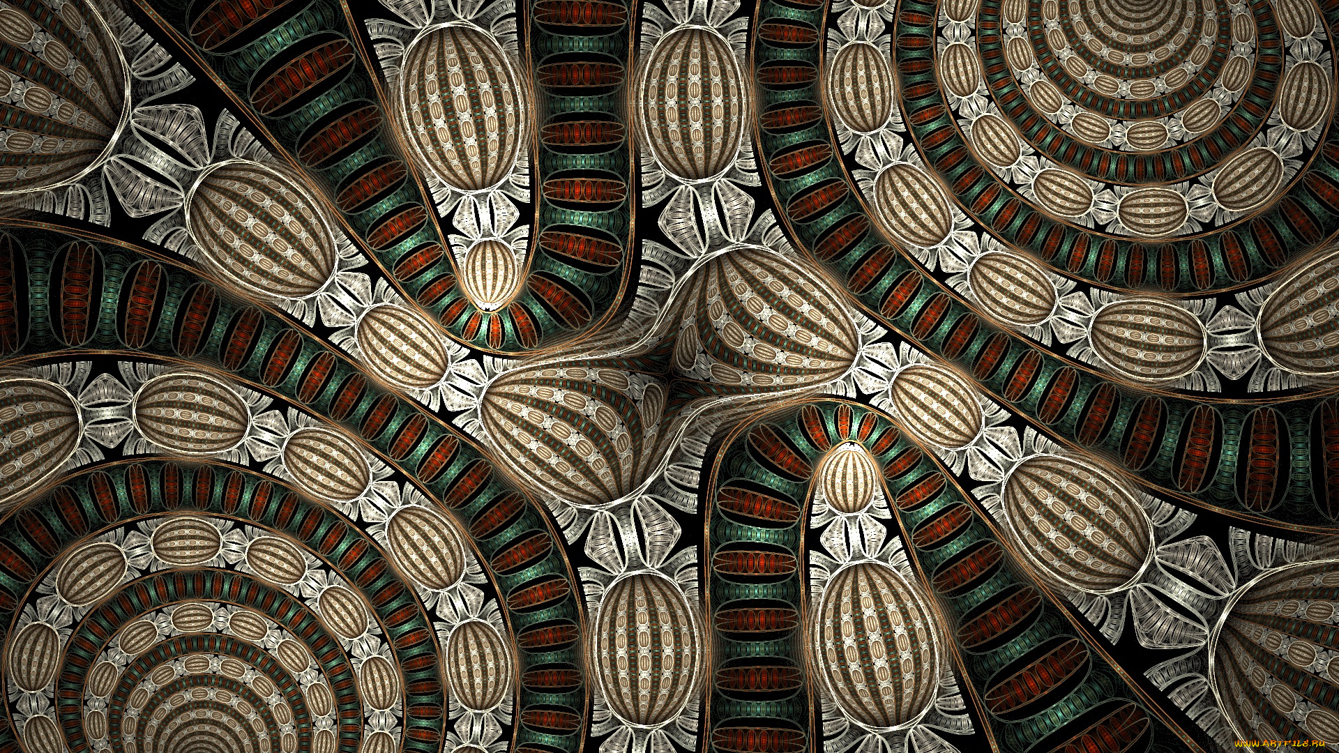 3д, графика, фракталы, , fractal, узор, фон, цвета