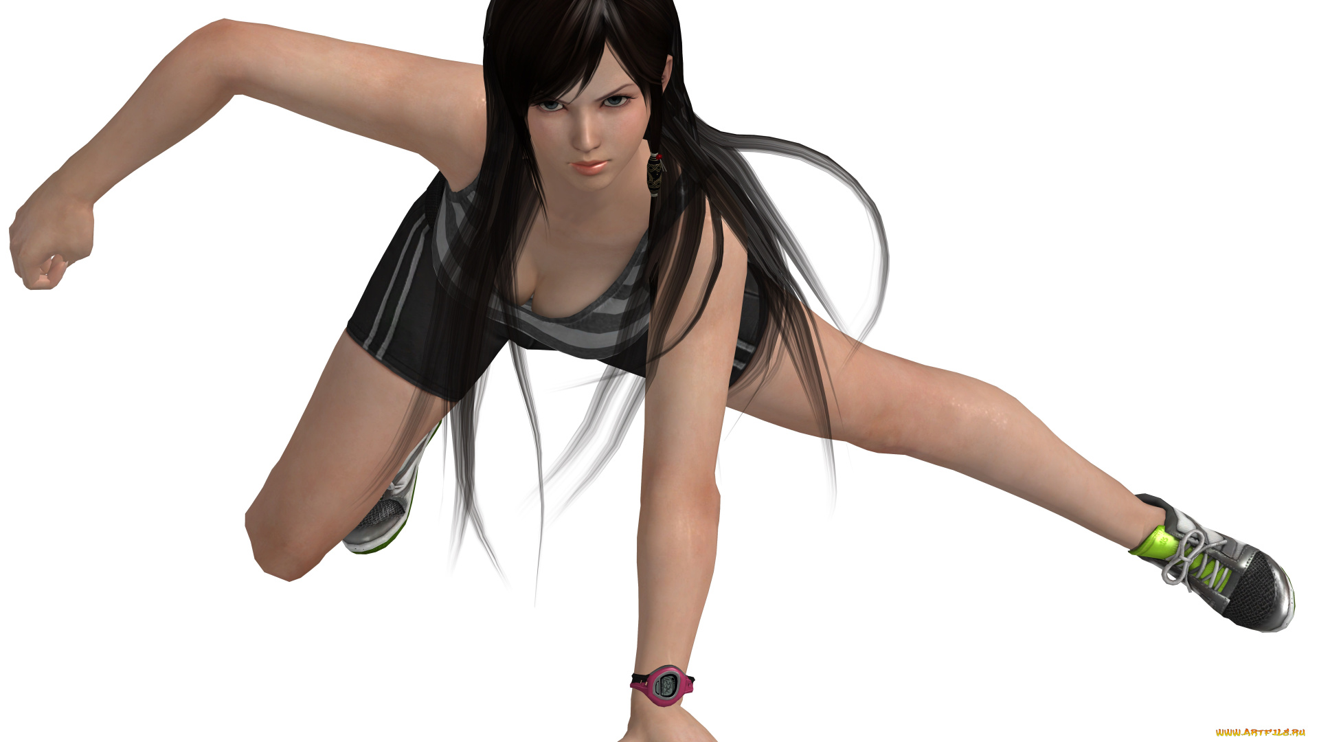 3д, графика, люди, , people, девушка, взгляд, фон, поза