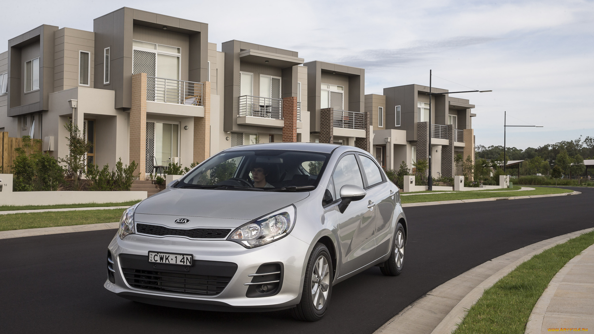 автомобили, kia, 5-door, rio, серый, 2015г, ub, au-spec