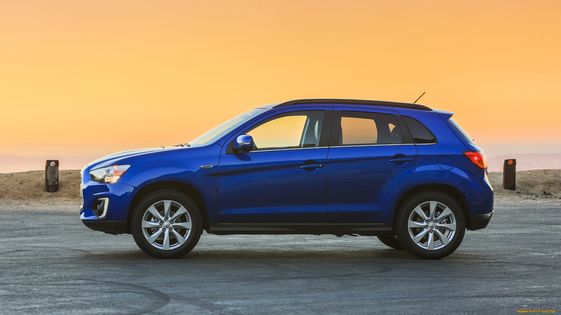 автомобили, mitsubishi, 2015г, outlander, sport, синий