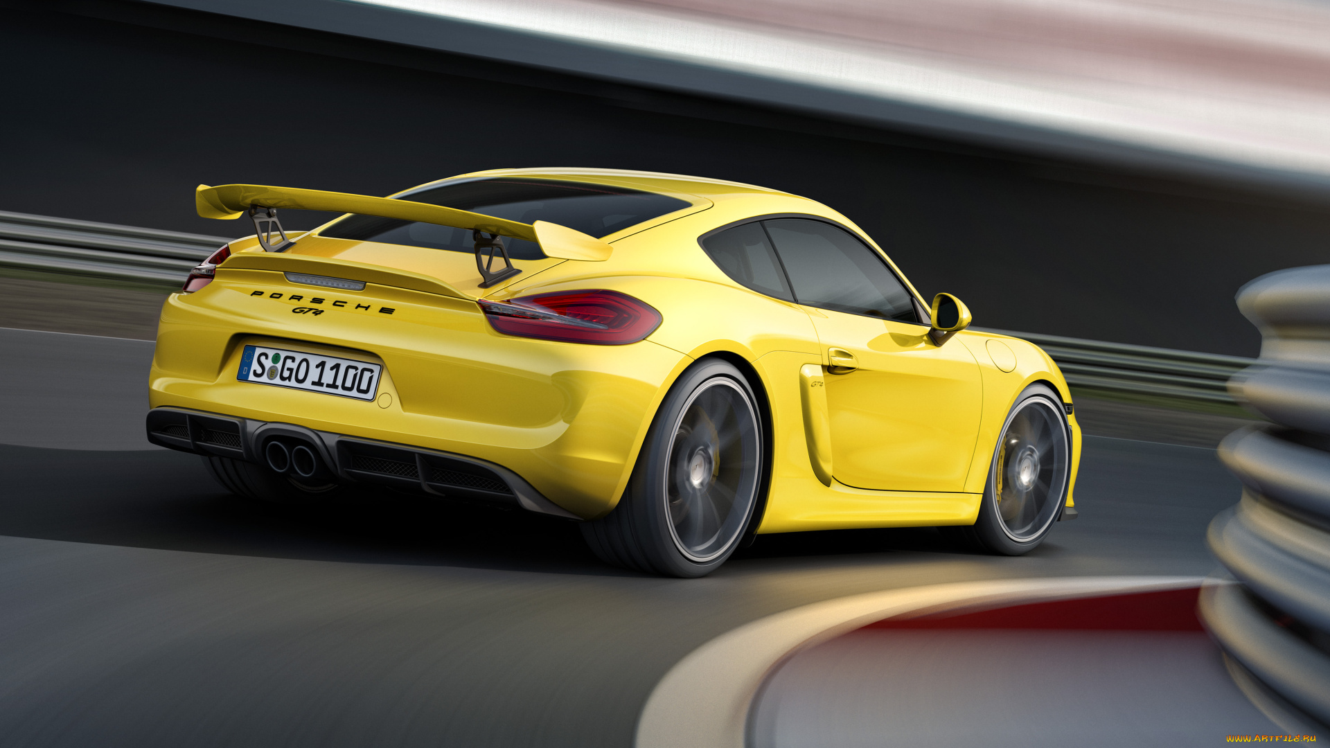 автомобили, porsche, 981c, cayman, gt4, желтый, 2015г