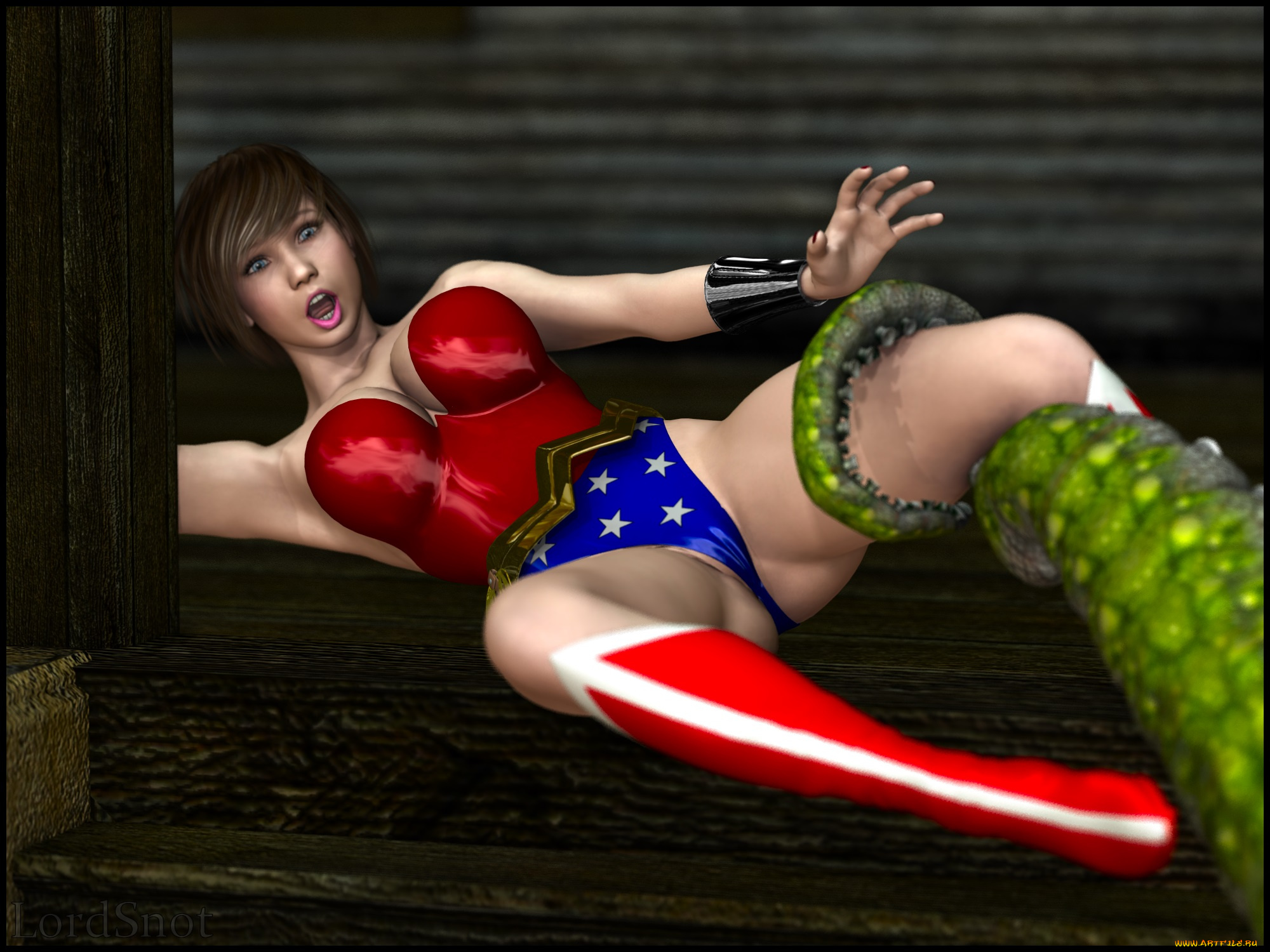 lordsnot, 3д, графика, фантазия, , fantasy, девушка, взгляд, фон, испуг