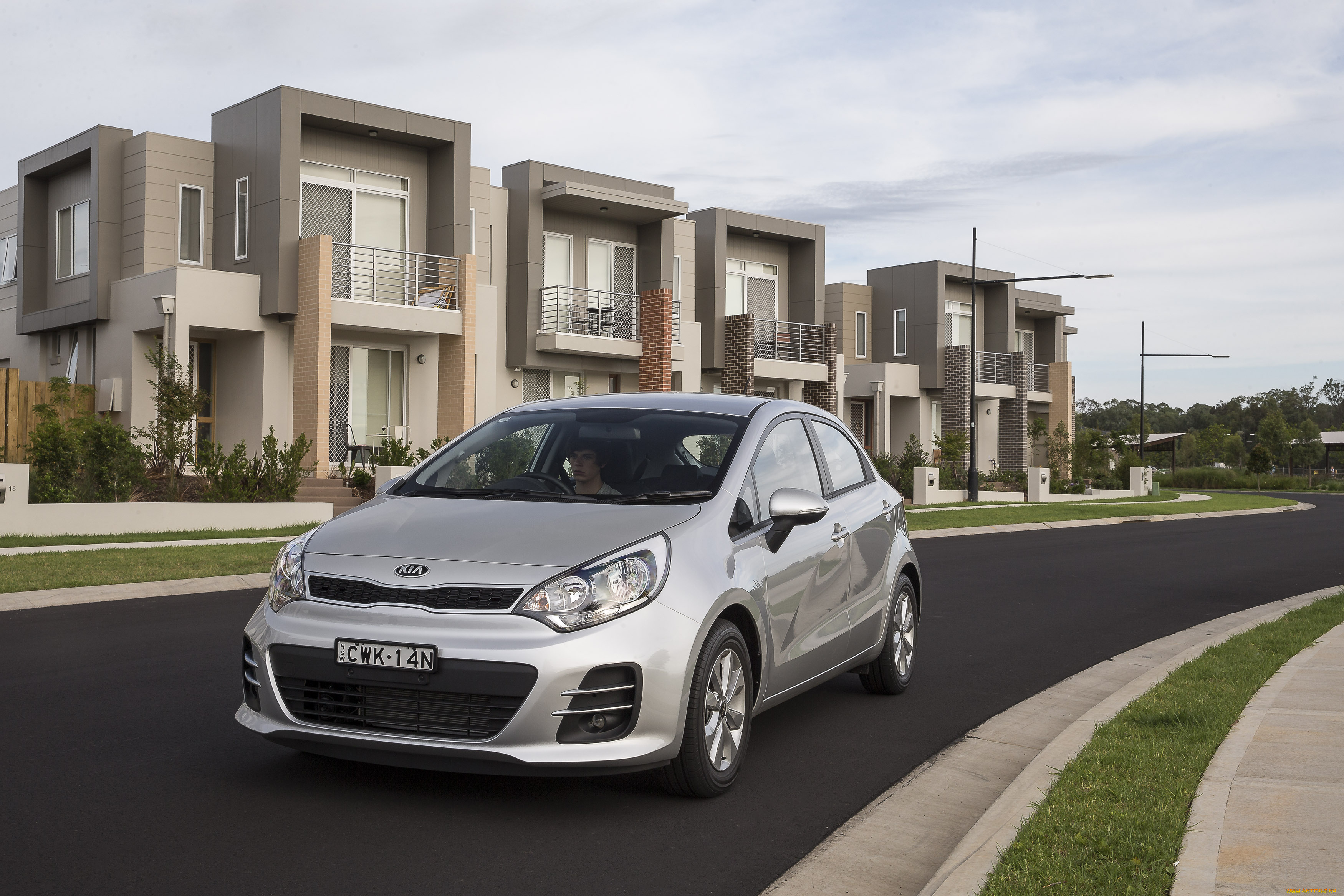 автомобили, kia, 5-door, rio, серый, 2015г, ub, au-spec