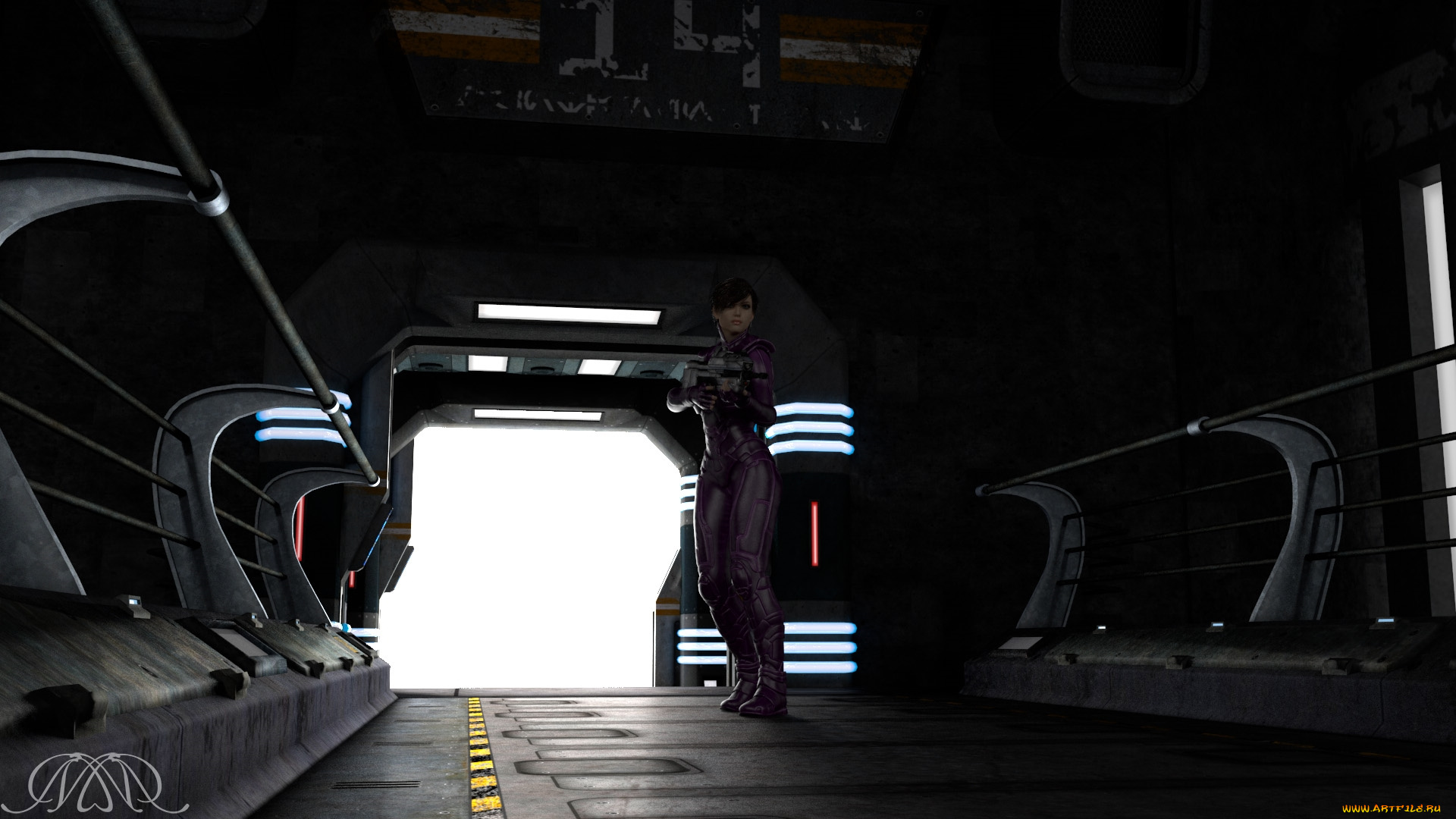 3д, графика, фантазия, , fantasy, девушка, фон, взгляд