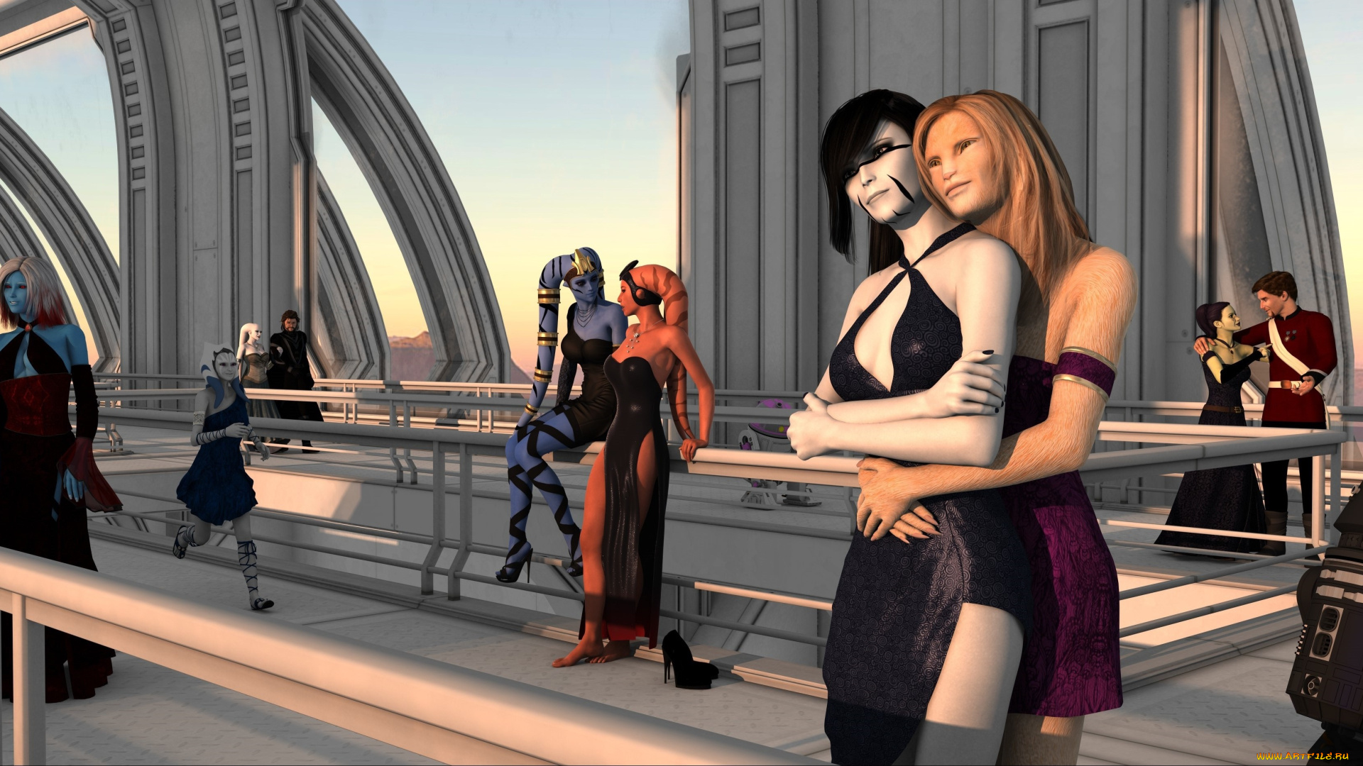 3д, графика, существа, , creatures, кастаники, взгляд, фон