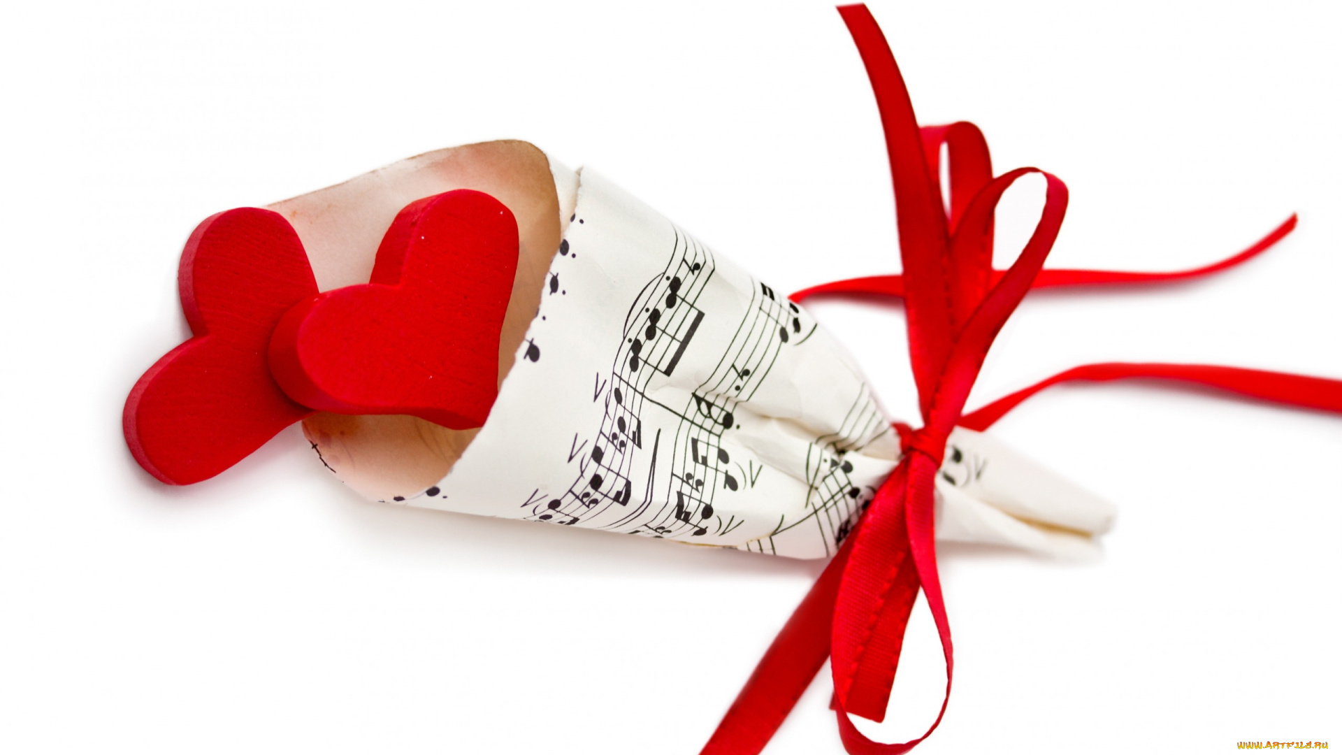 праздничные, день, святого, валентина, , сердечки, , любовь, алый, сердечки, бант, лента