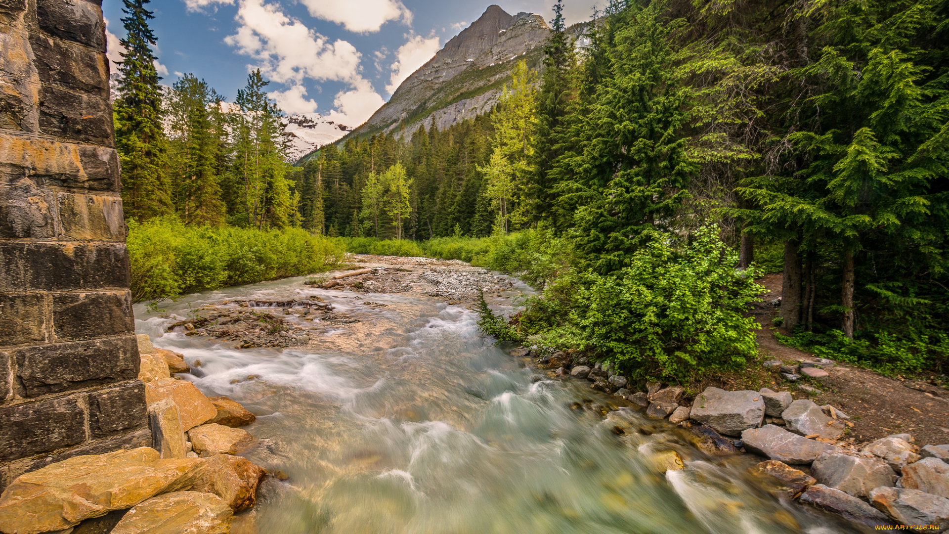 природа, реки, озера, река, лес, горы