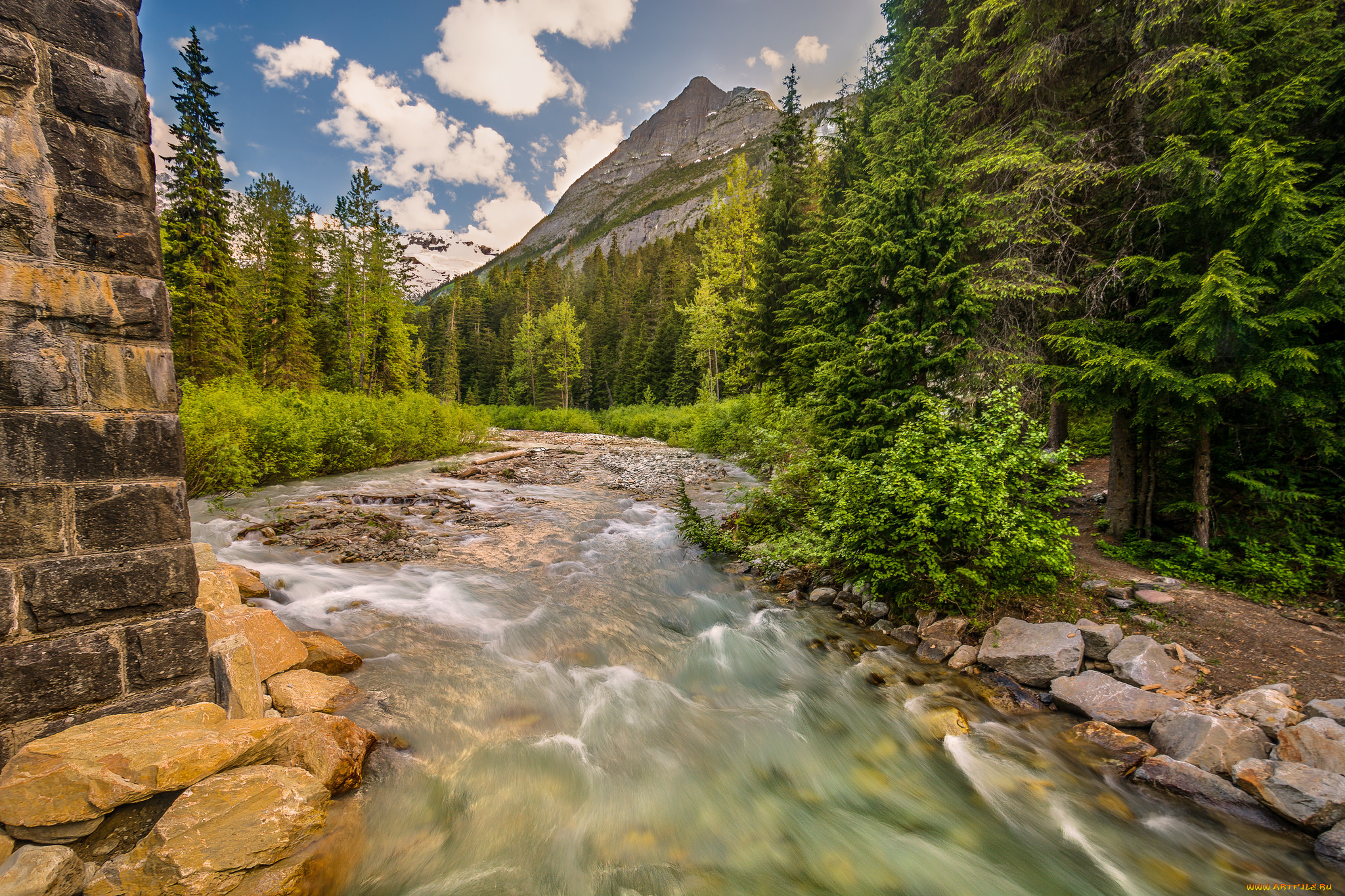 природа, реки, озера, река, лес, горы