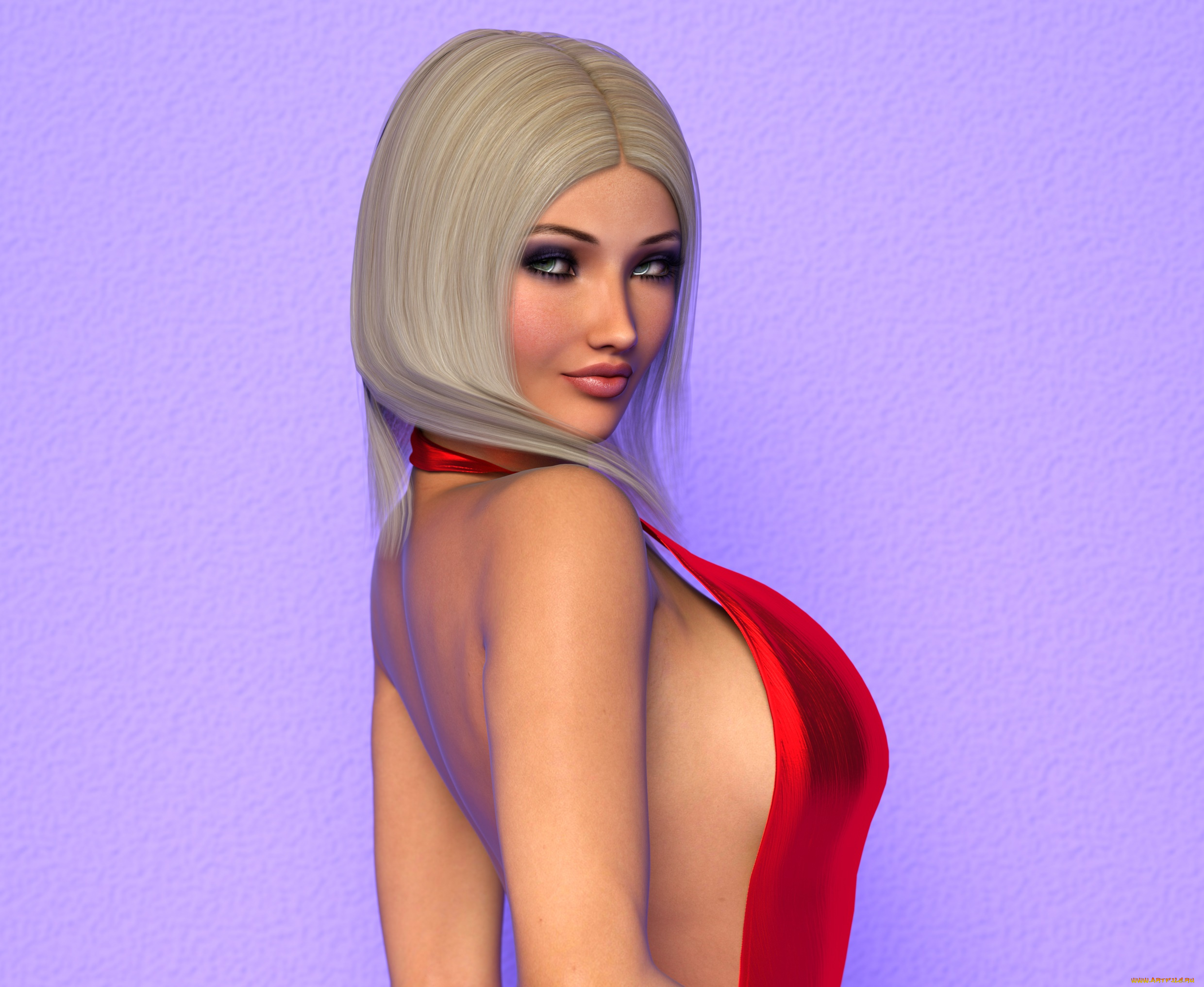 3д, графика, люди, , people, девушка, взгляд, фон, блондинка