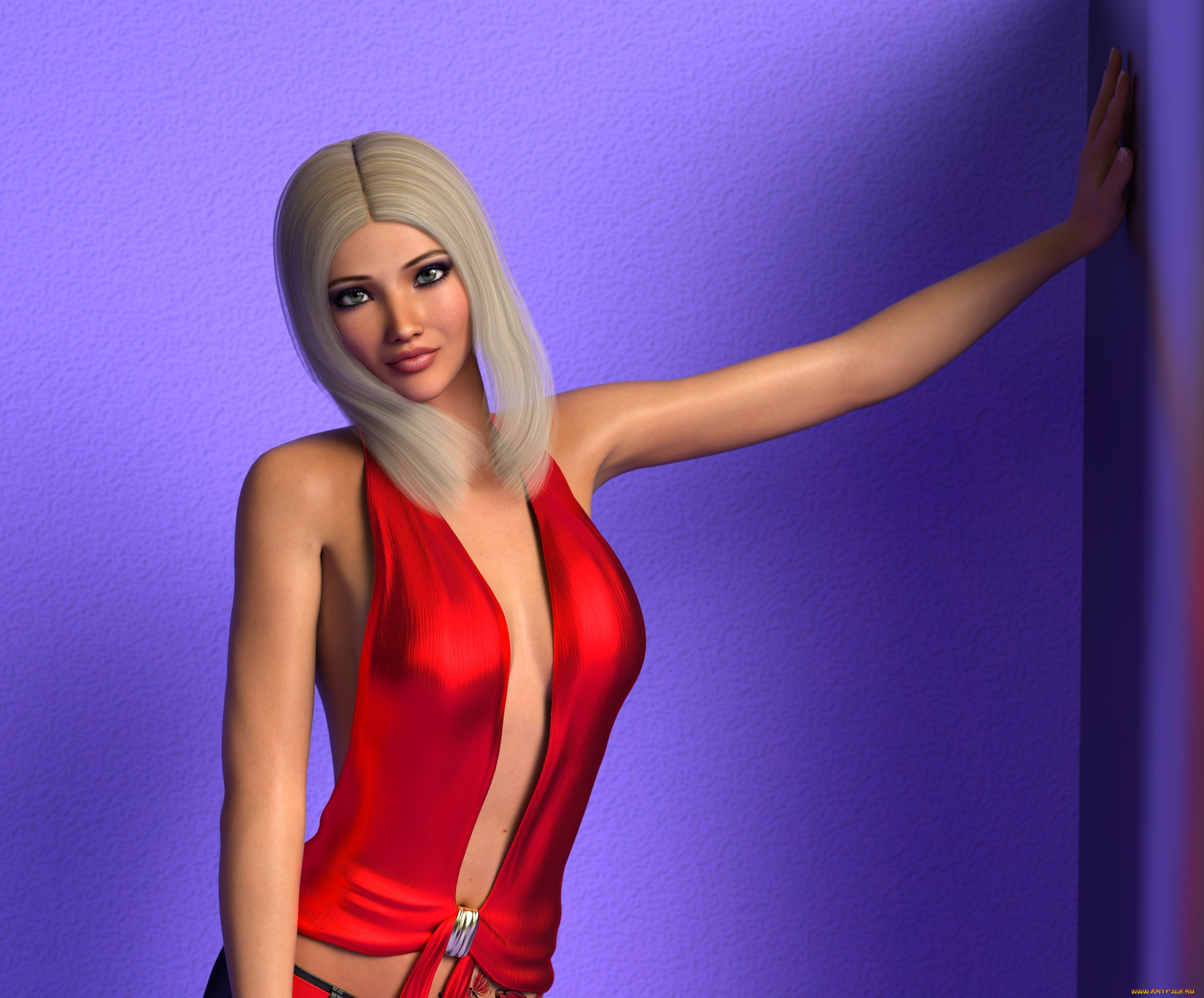 3д, графика, люди, , people, девушка, взгляд, фон, блондинка