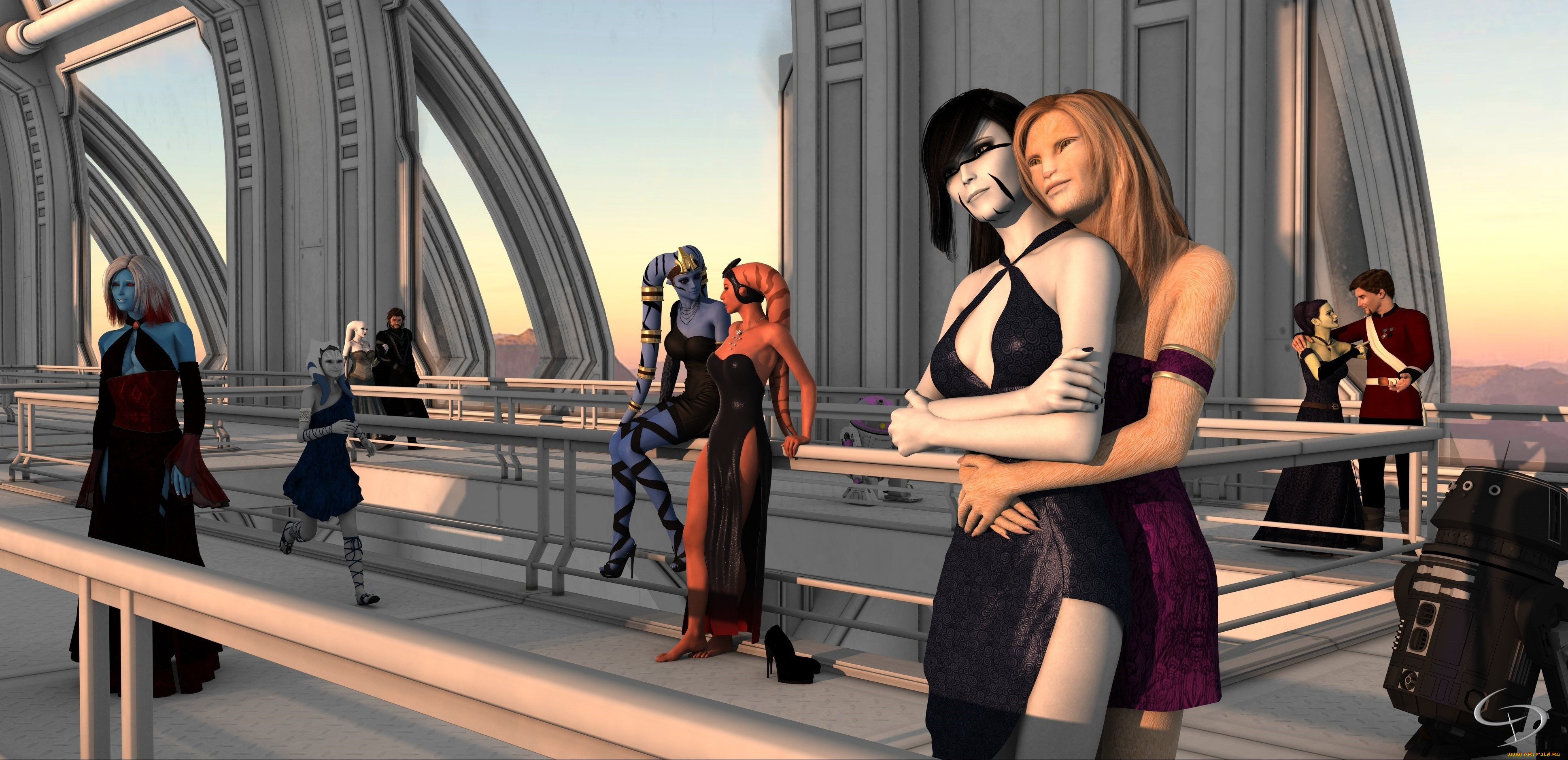 3д, графика, существа, , creatures, кастаники, взгляд, фон