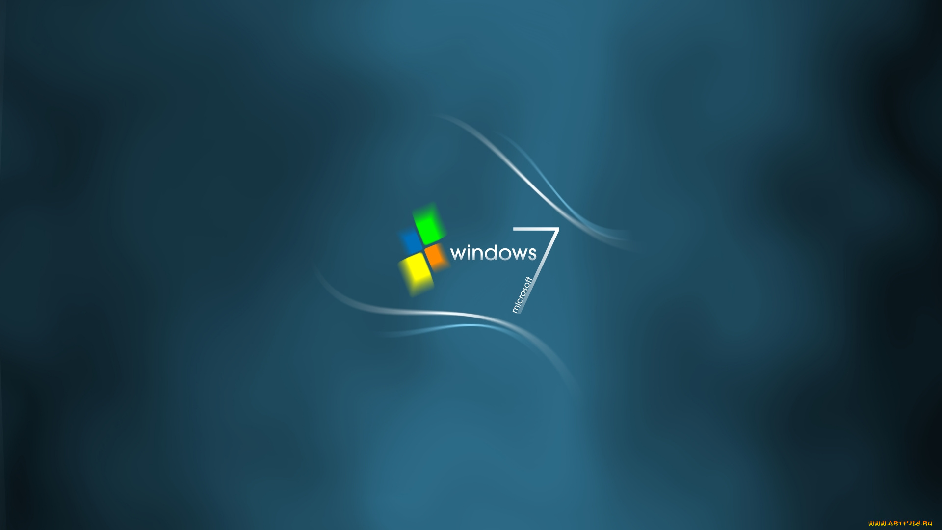 компьютеры, windows, 7, , vienna, фон, логотип