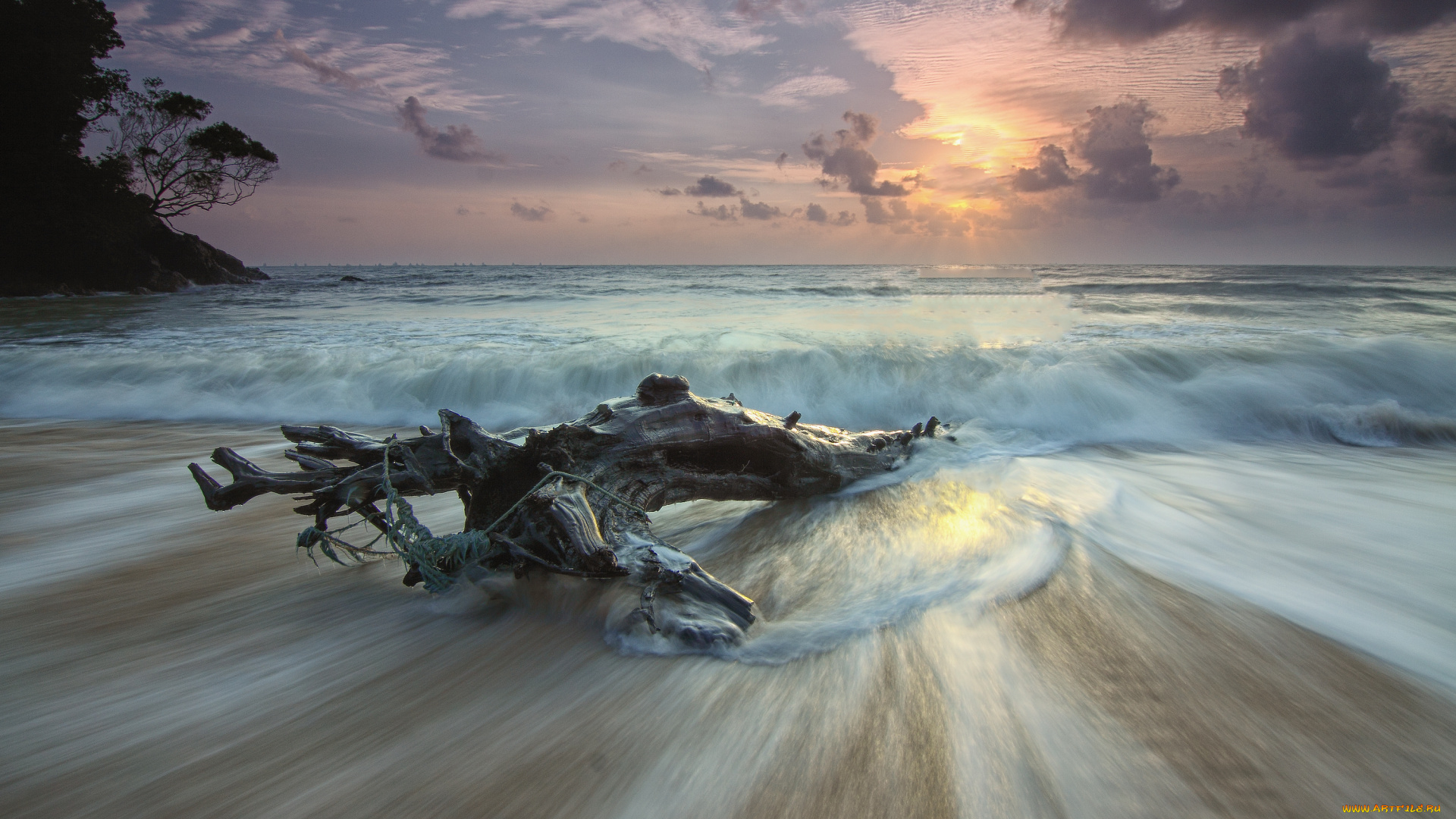 природа, побережье, волны, море