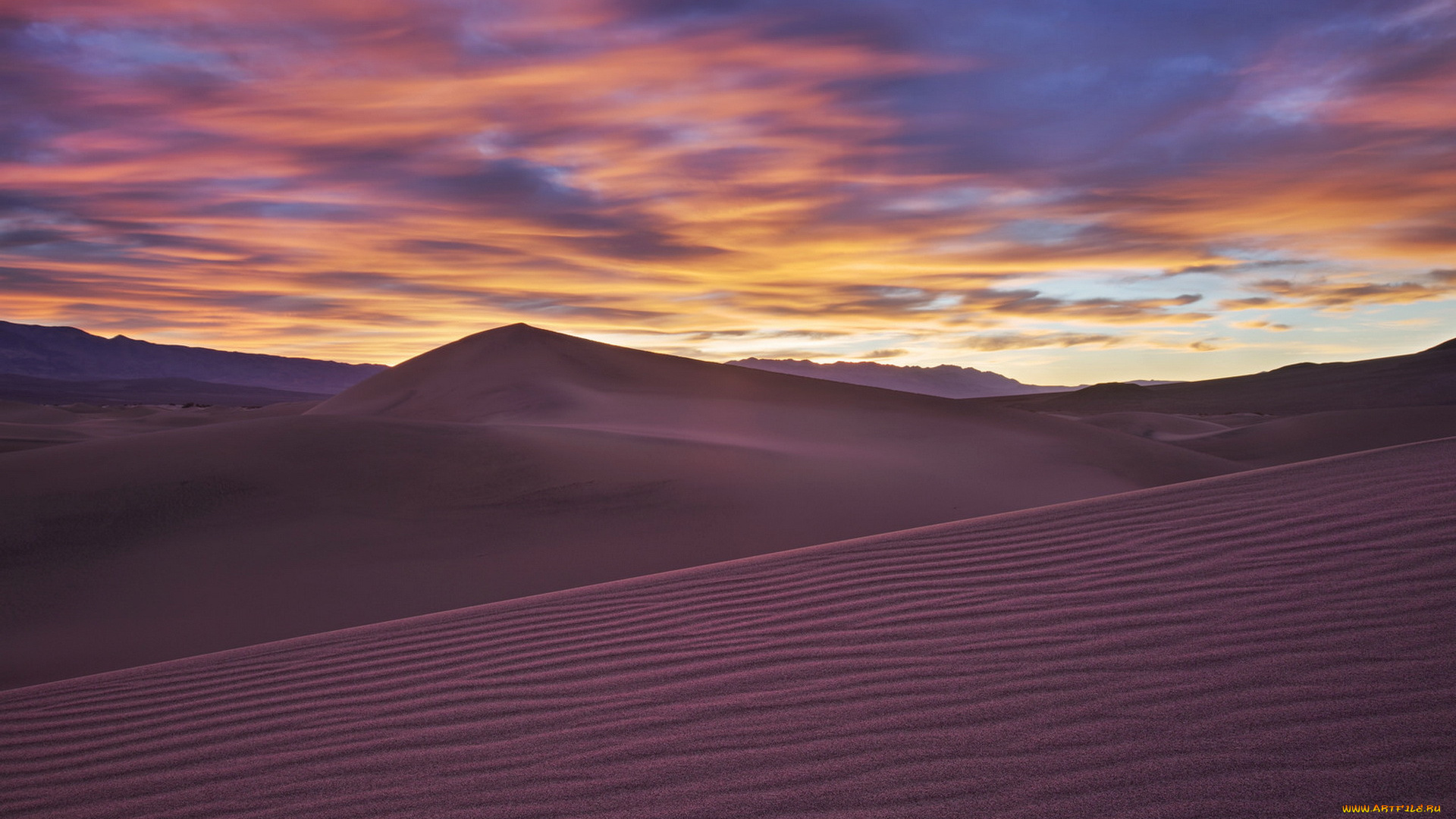 природа, пустыни, пустыня, закат, пейзаж