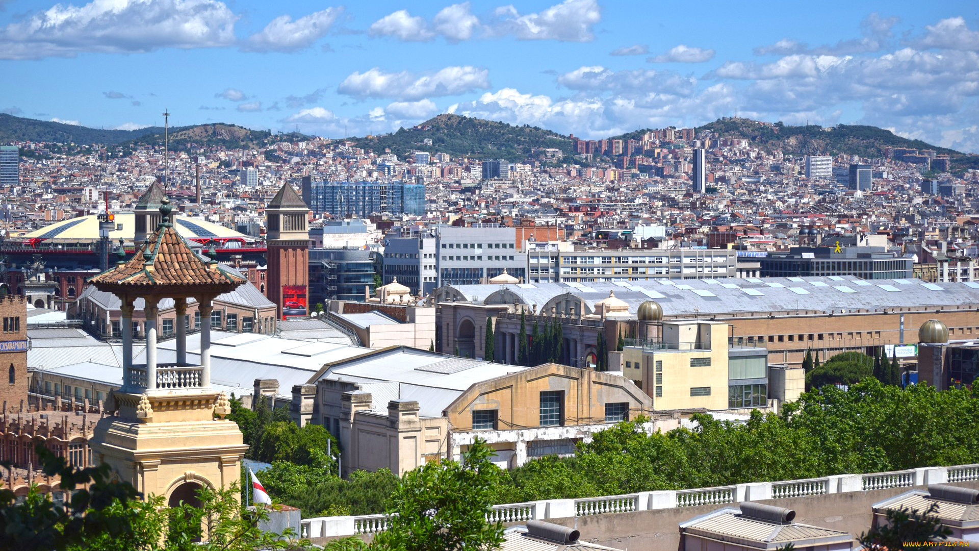 города, барселона, , испания, здание