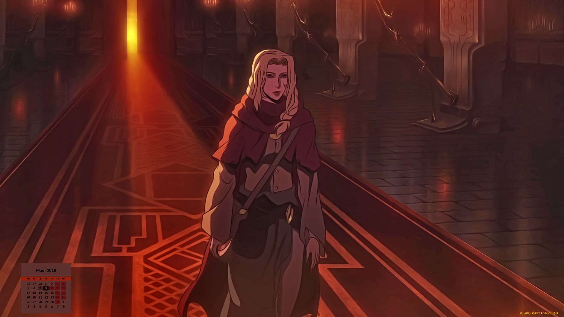 календари, аниме, девушка, 2018