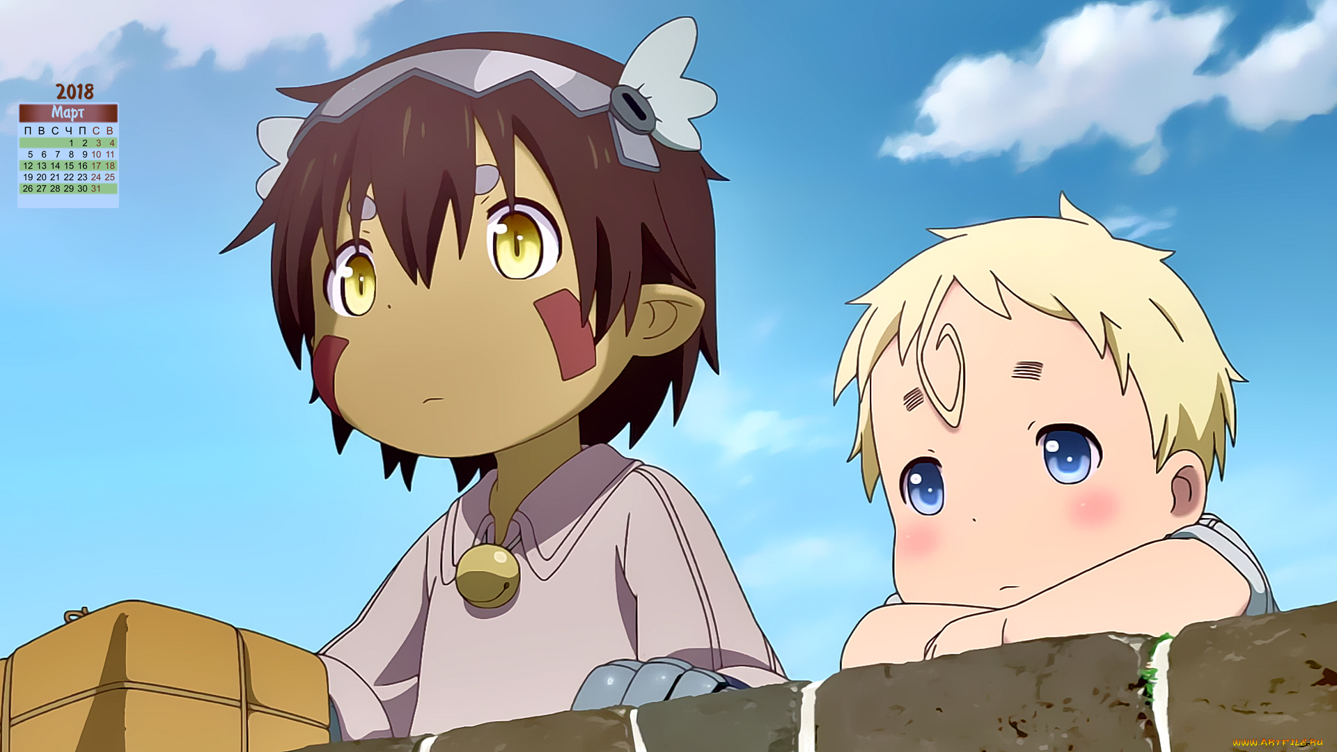 календари, аниме, мальчик, взгляд, 2018, ребенок