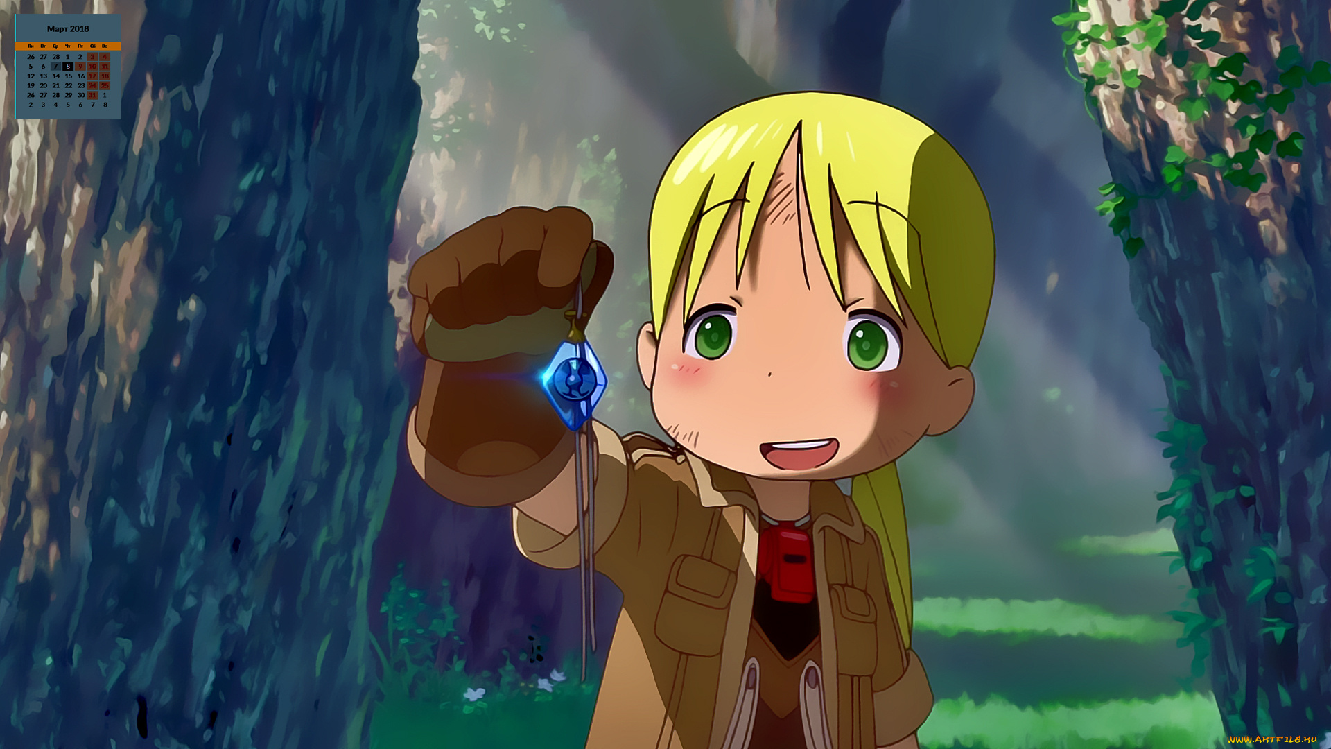 календари, аниме, взгляд, 2018, девочка