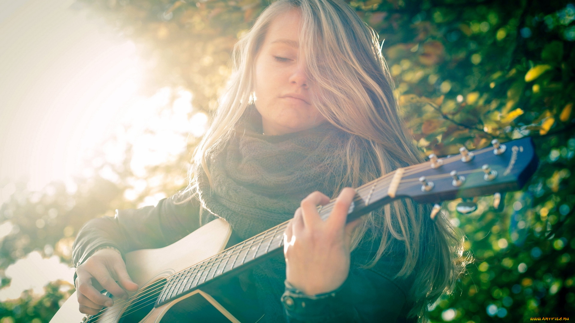 музыка, -другое, девушка, гитара