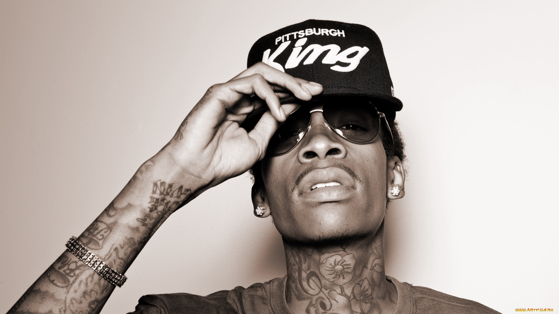 музыка, wiz, khalifa, взгляд