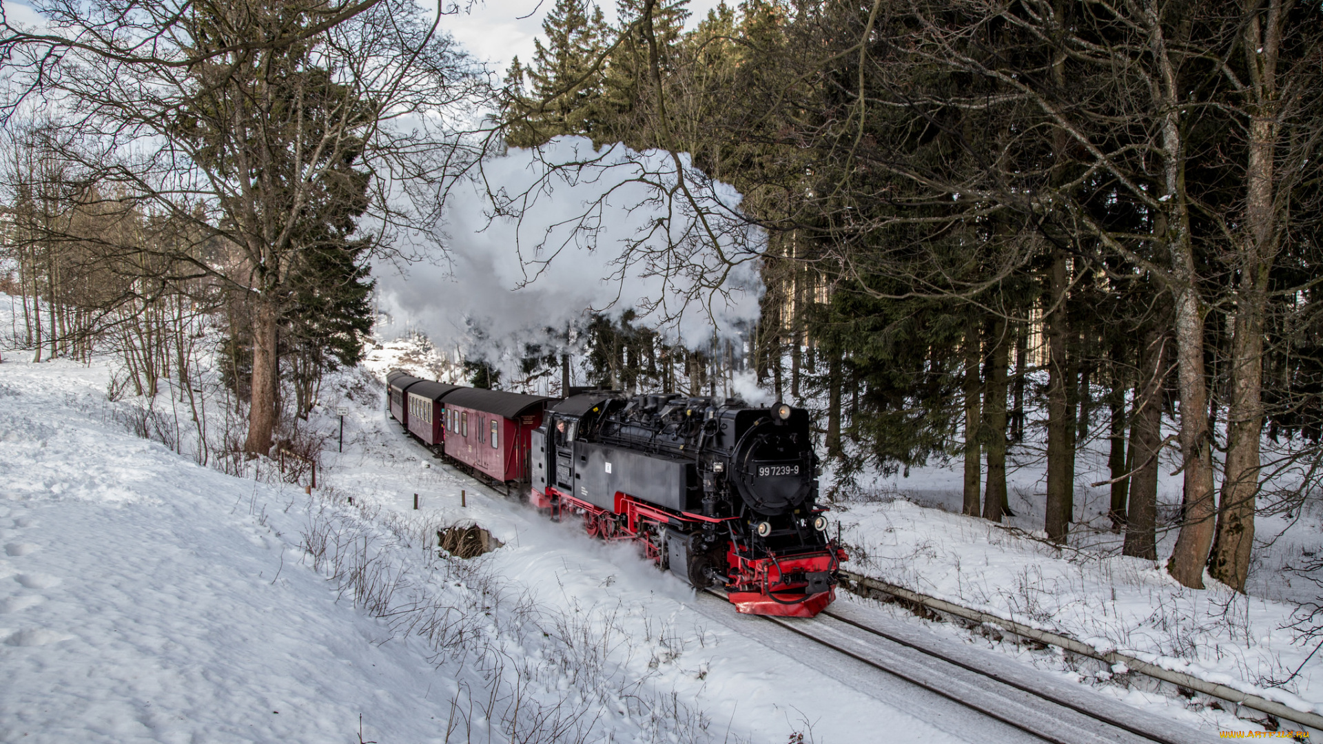 техника, паровозы, паровоз, рельсы