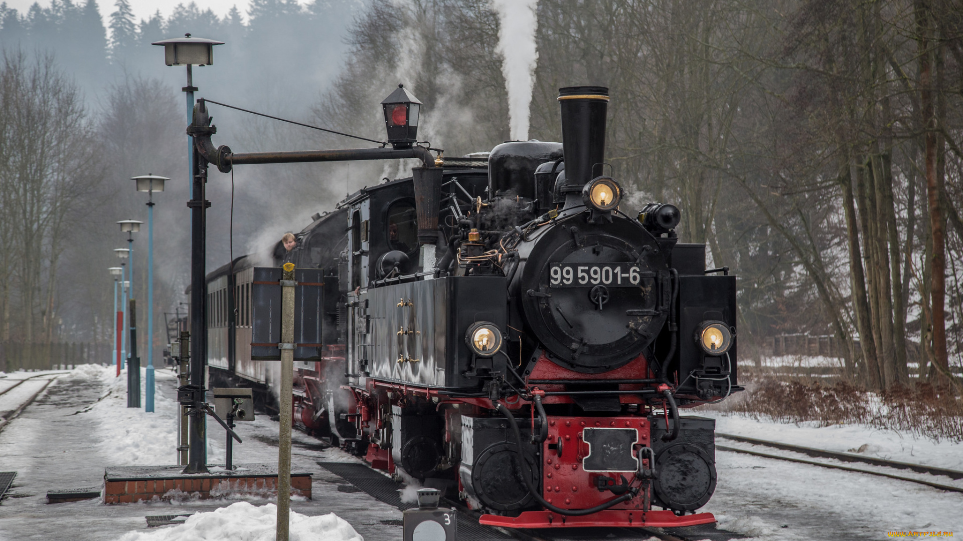 техника, паровозы, паровоз, рельсы