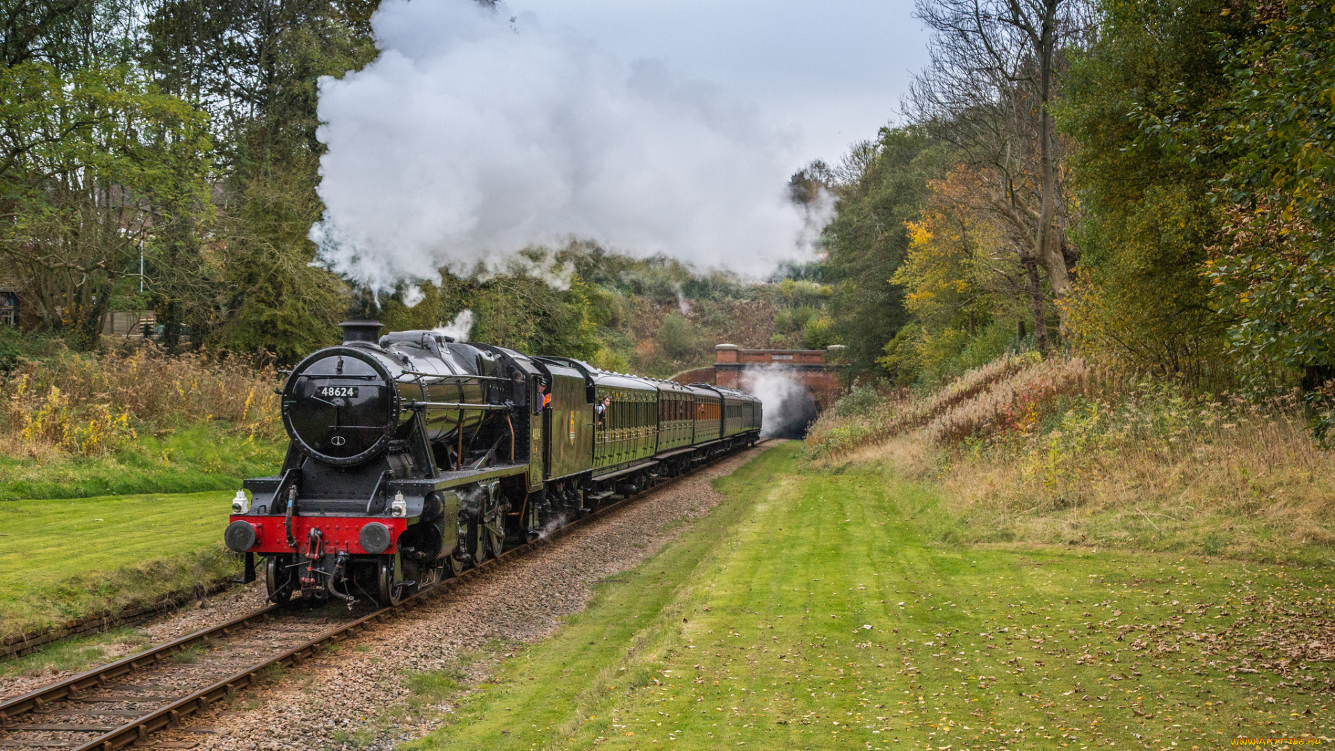 техника, паровозы, паровоз, рельсы