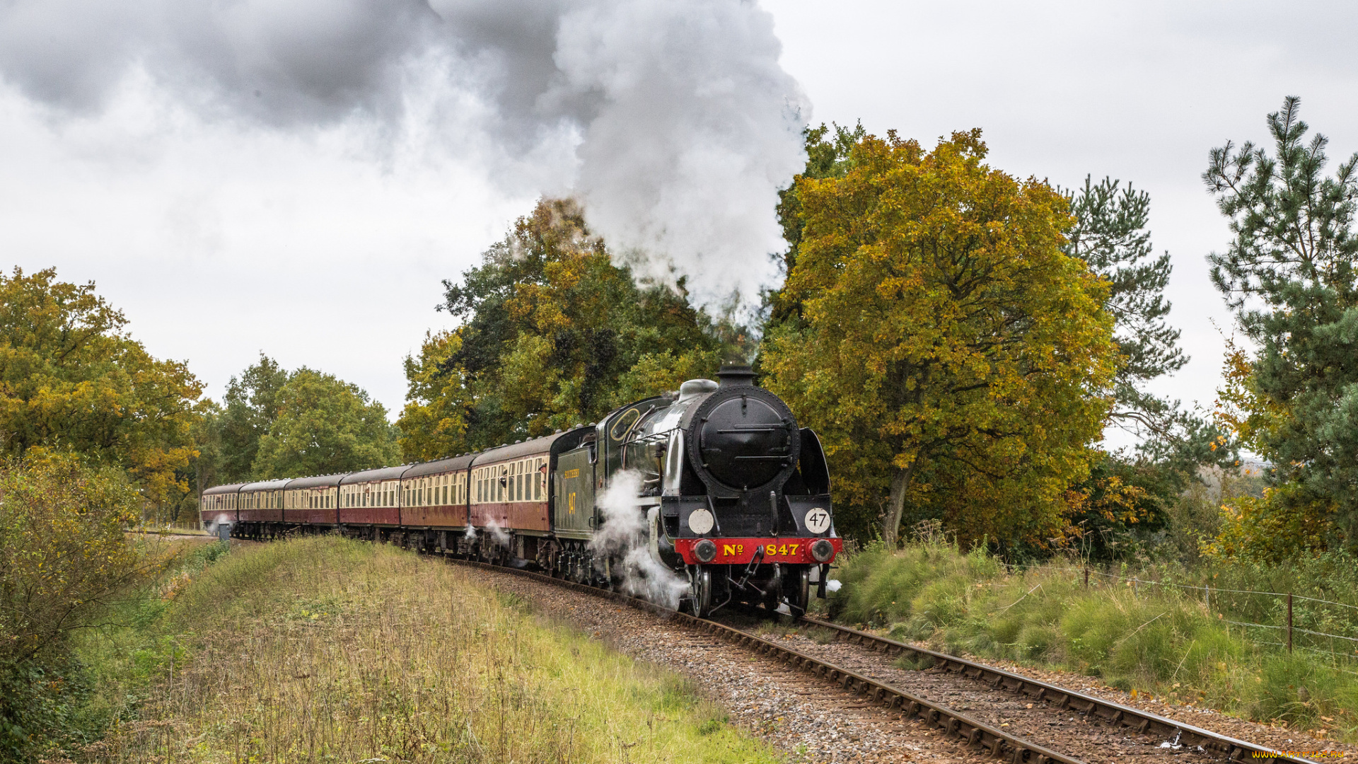 техника, паровозы, паровоз, рельсы
