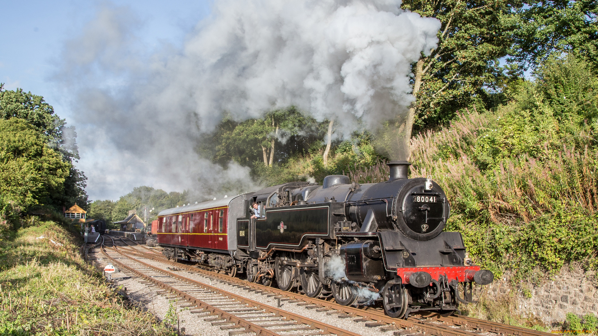 техника, паровозы, паровоз, рельсы